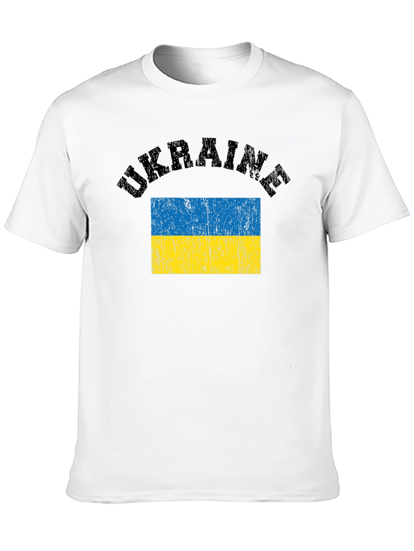 Ukraine Flag T-Shirt - Black Graphic Tee