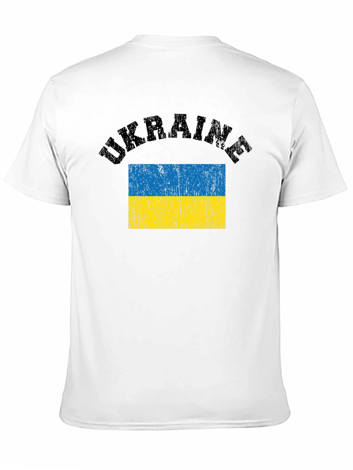 Ukraine Flag T-Shirt - Black Graphic Tee