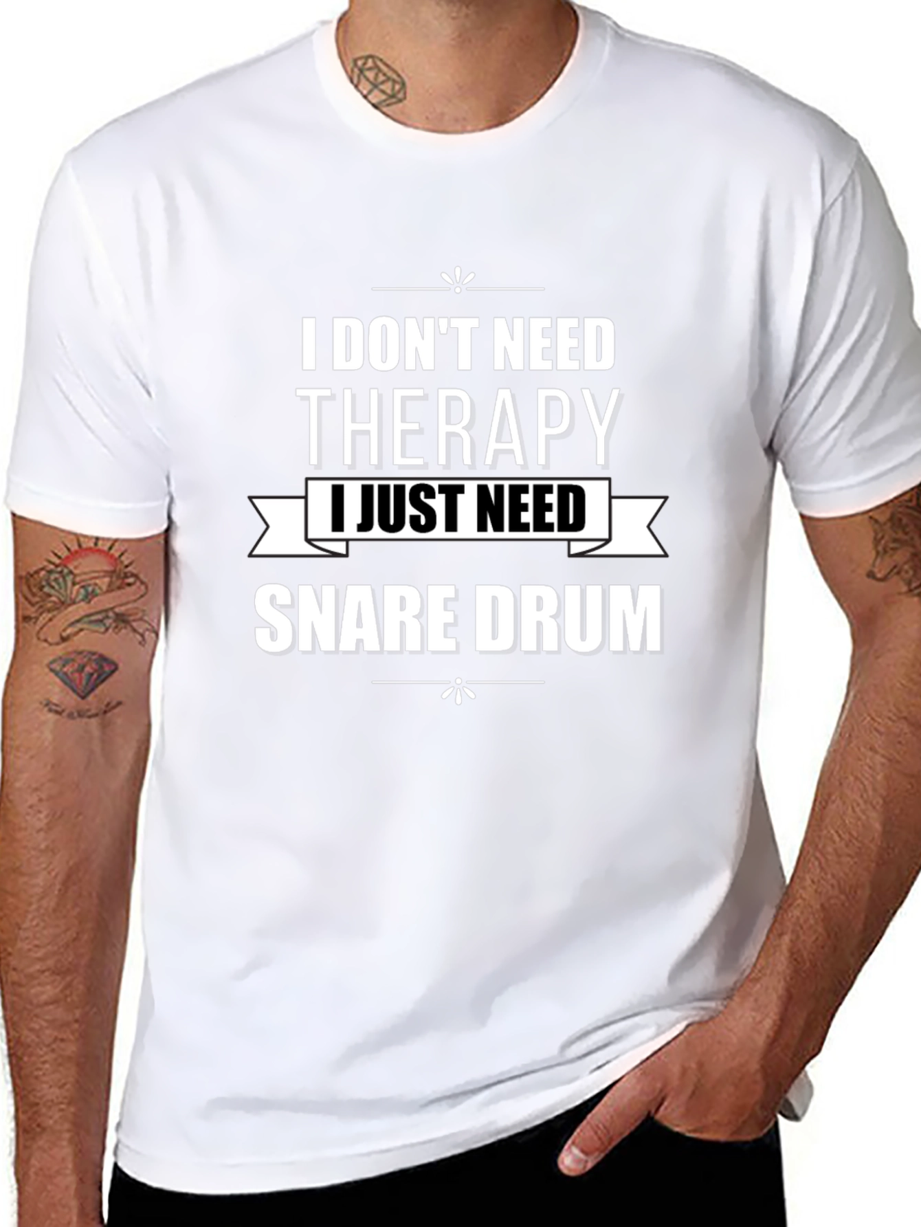 Therapy Snare Drum T-Shirt - Musician Humor Tee