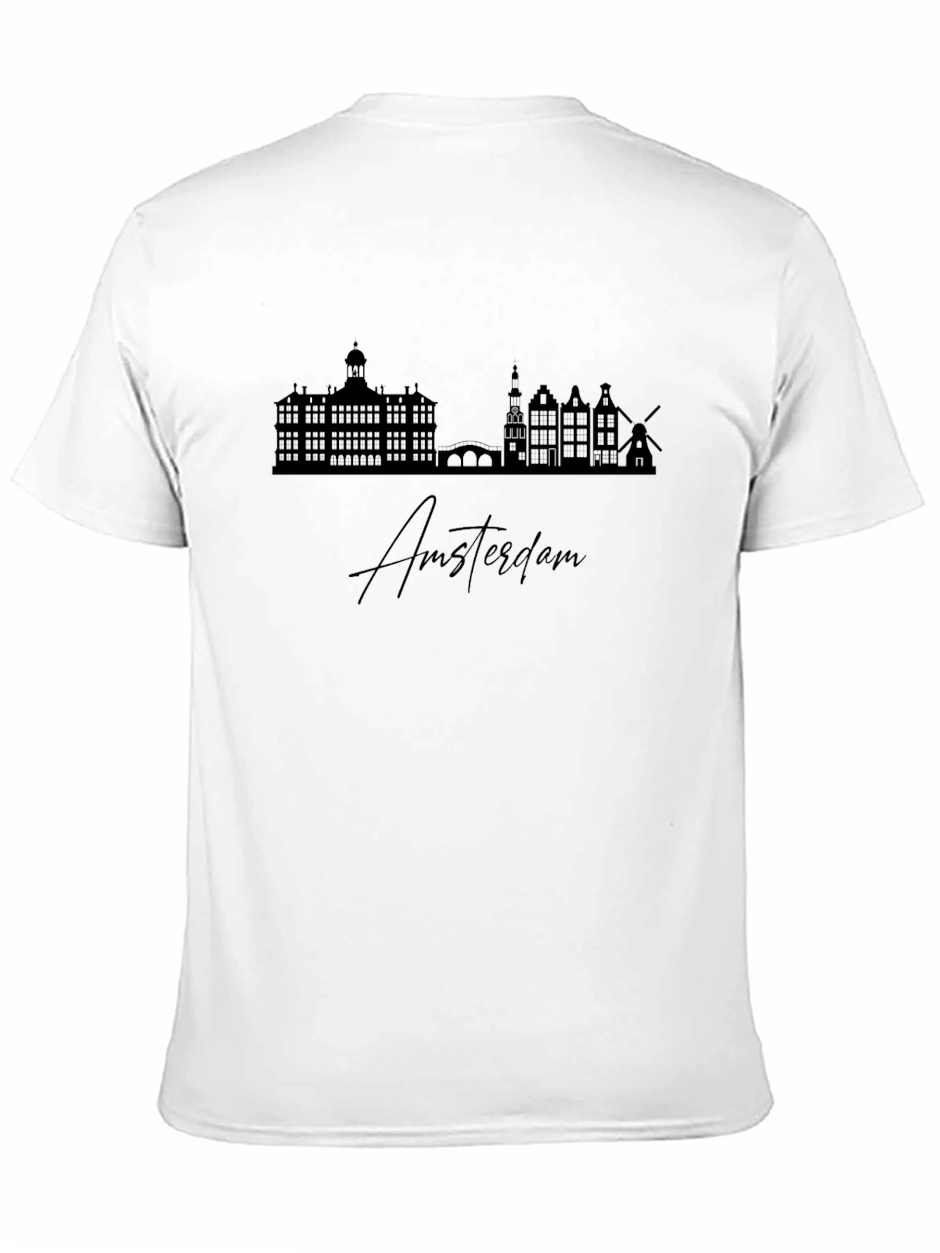 Amsterdam Skyline Graphic Tee - Stylish City Silhouette