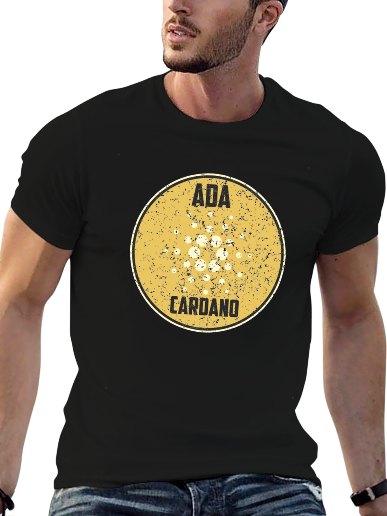 ADA Cardano Black T-Shirt - Crypto Fan Apparel