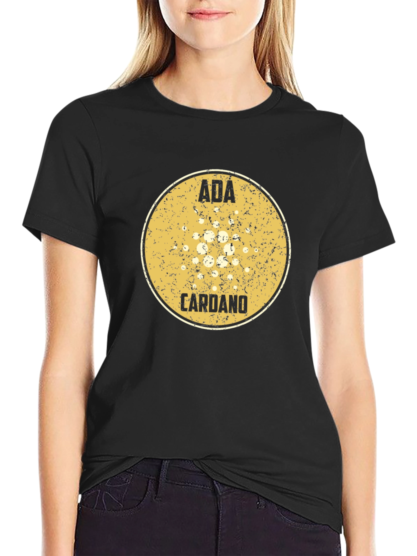 ADA Cardano Black T-Shirt - Crypto Fan Apparel