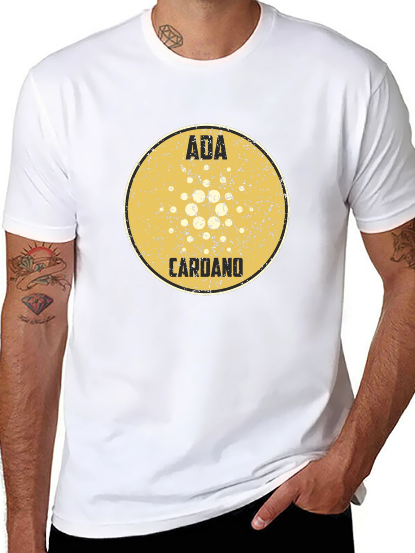 ADA Cardano Black T-Shirt - Crypto Fan Apparel