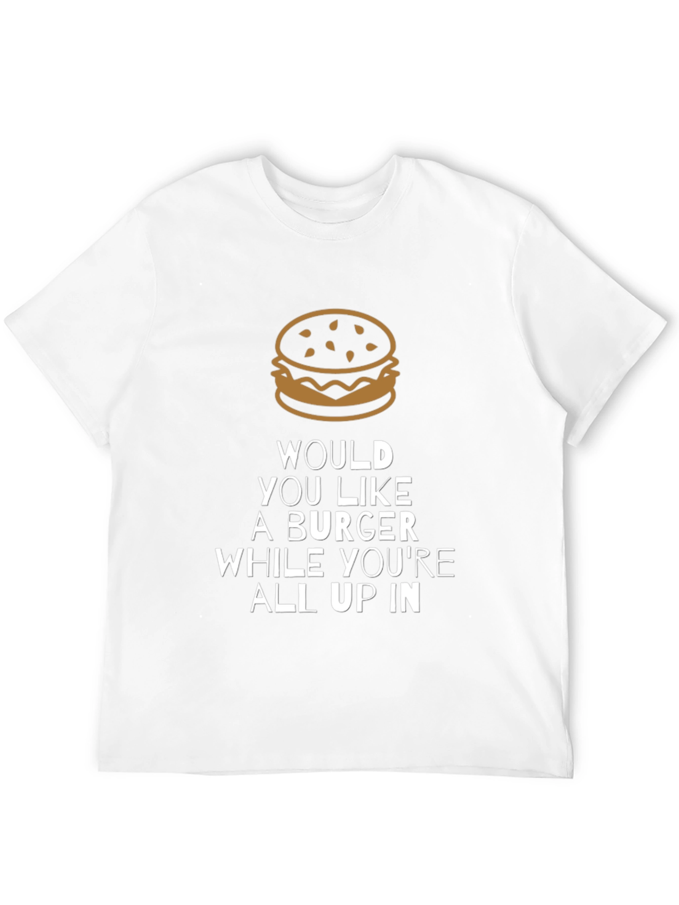 Burger Graphic T-Shirt - Funny Mens Tee