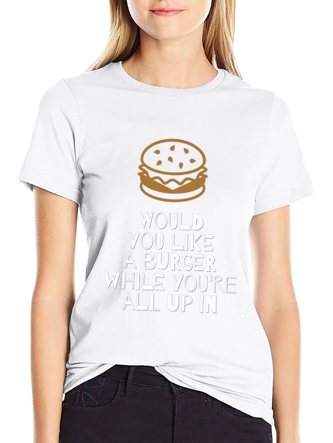Burger Graphic T-Shirt - Funny Mens Tee