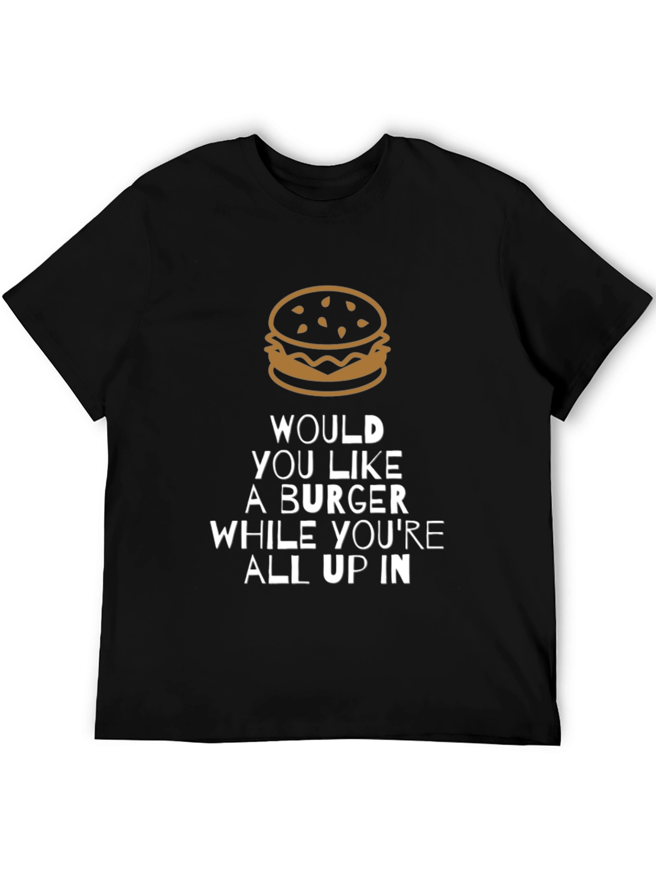 Burger Graphic T-Shirt - Funny Mens Tee