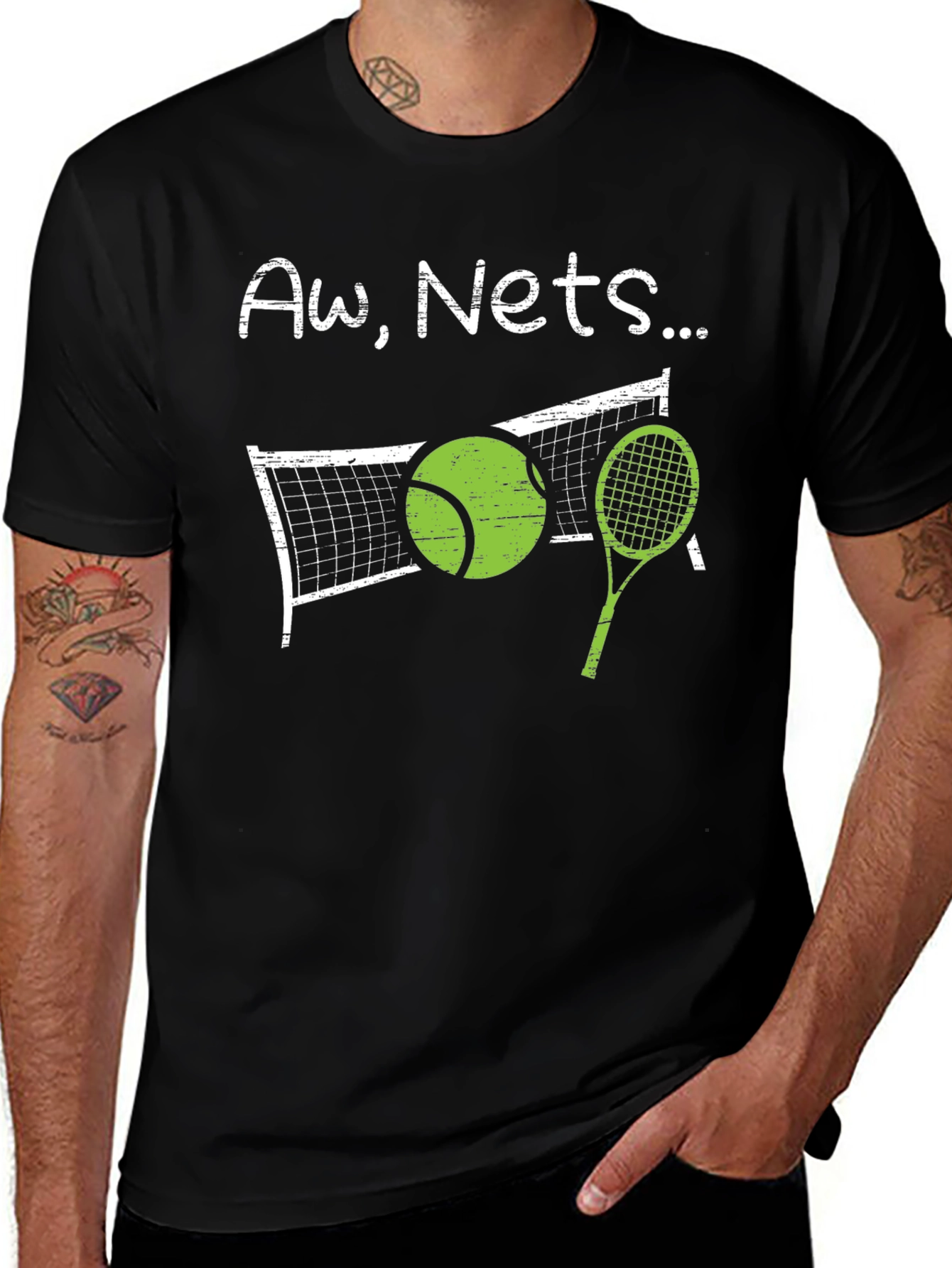Aw Nets T-Shirt - Funny Tennis Graphic Tee