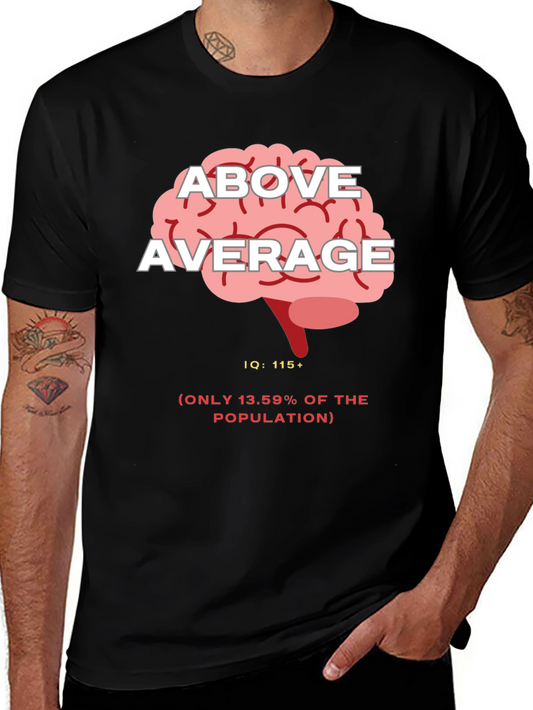 Above Average IQ Graphic Tee - Black