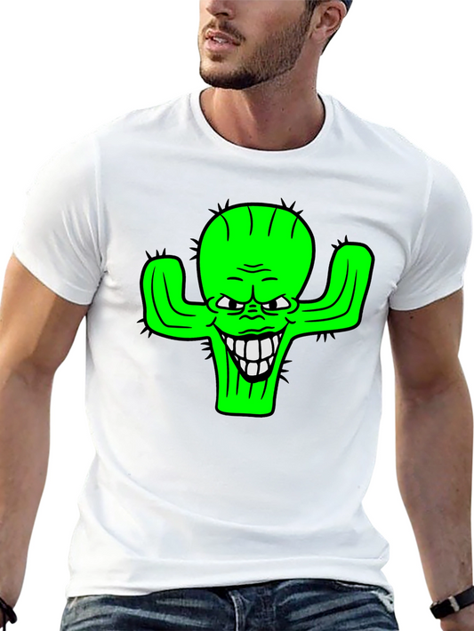 Cactus Graphic Tee - Funny Green Plant Shirt
