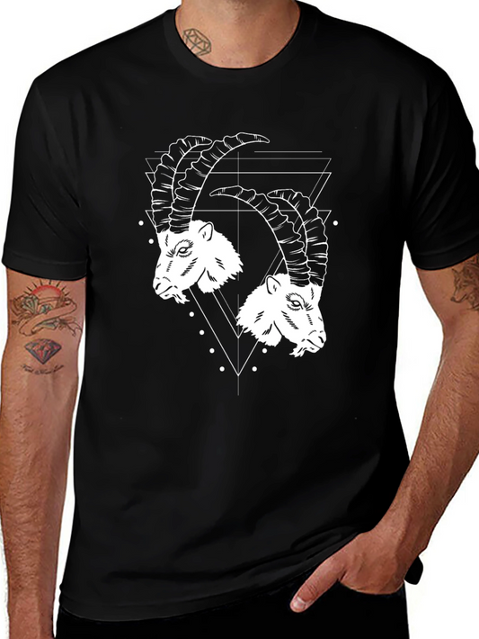 Two Goat Head Black T-Shirt