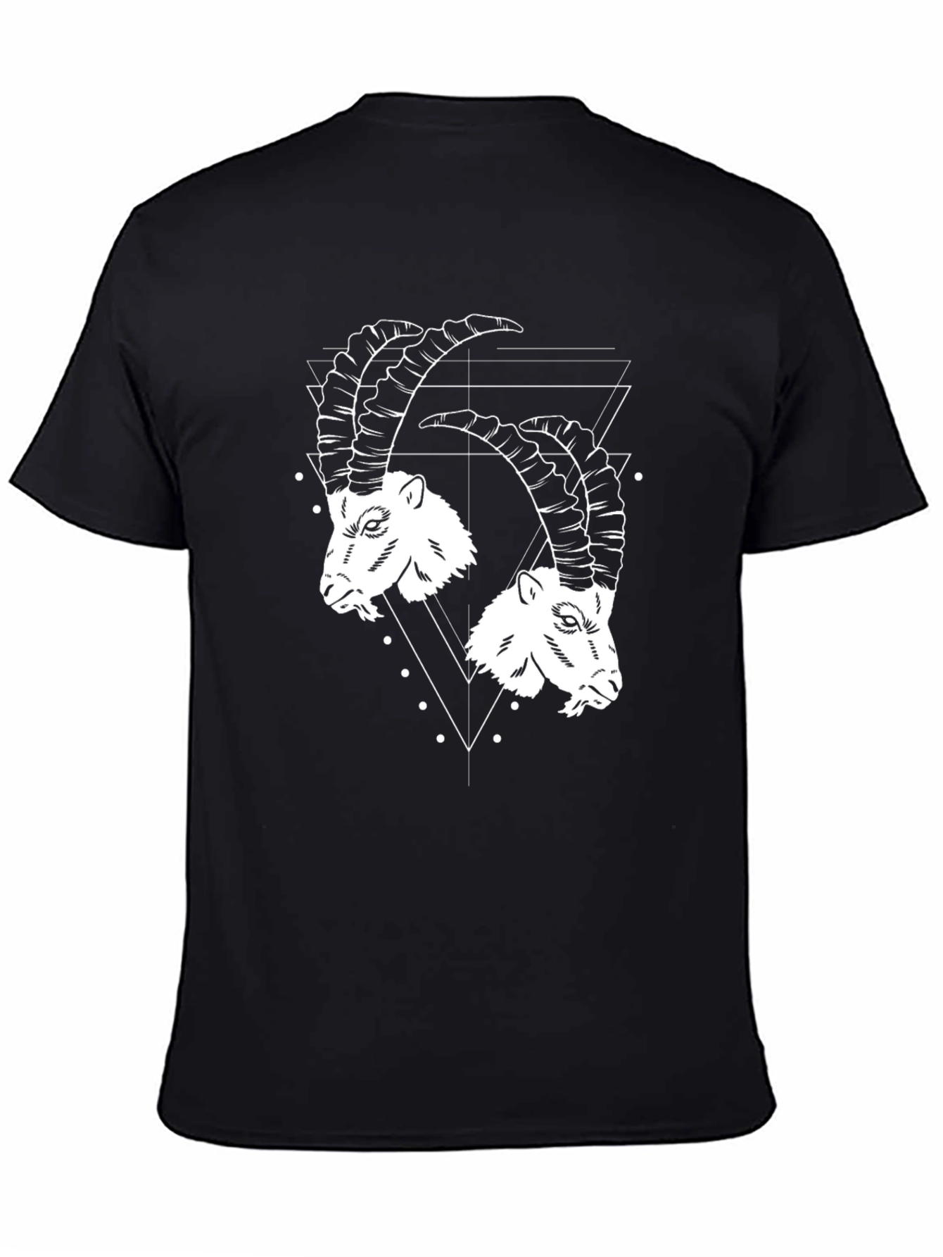 Two Goat Head Black T-Shirt