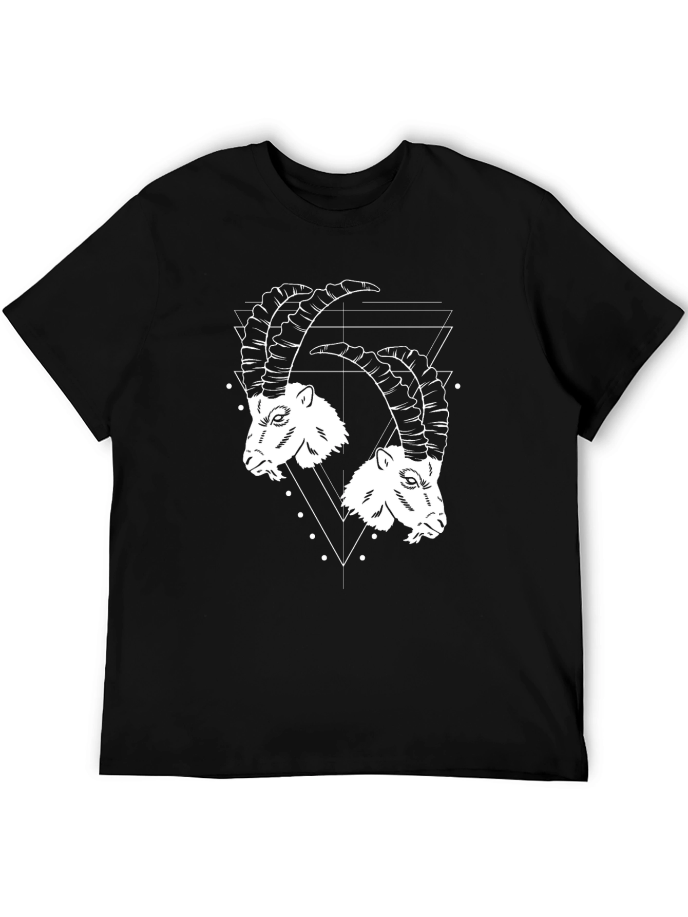 Two Goat Head Black T-Shirt