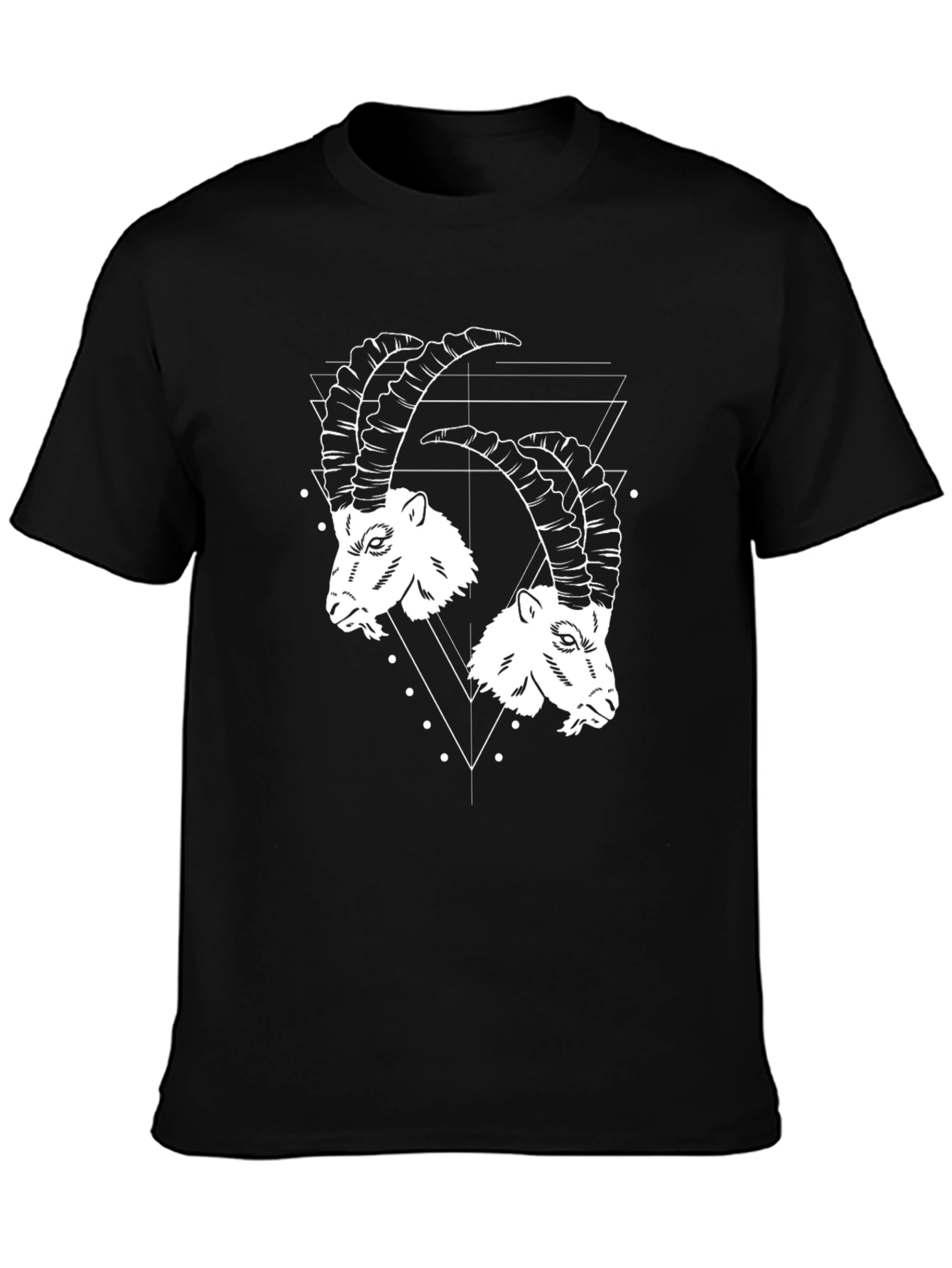 Two Goat Head Black T-Shirt