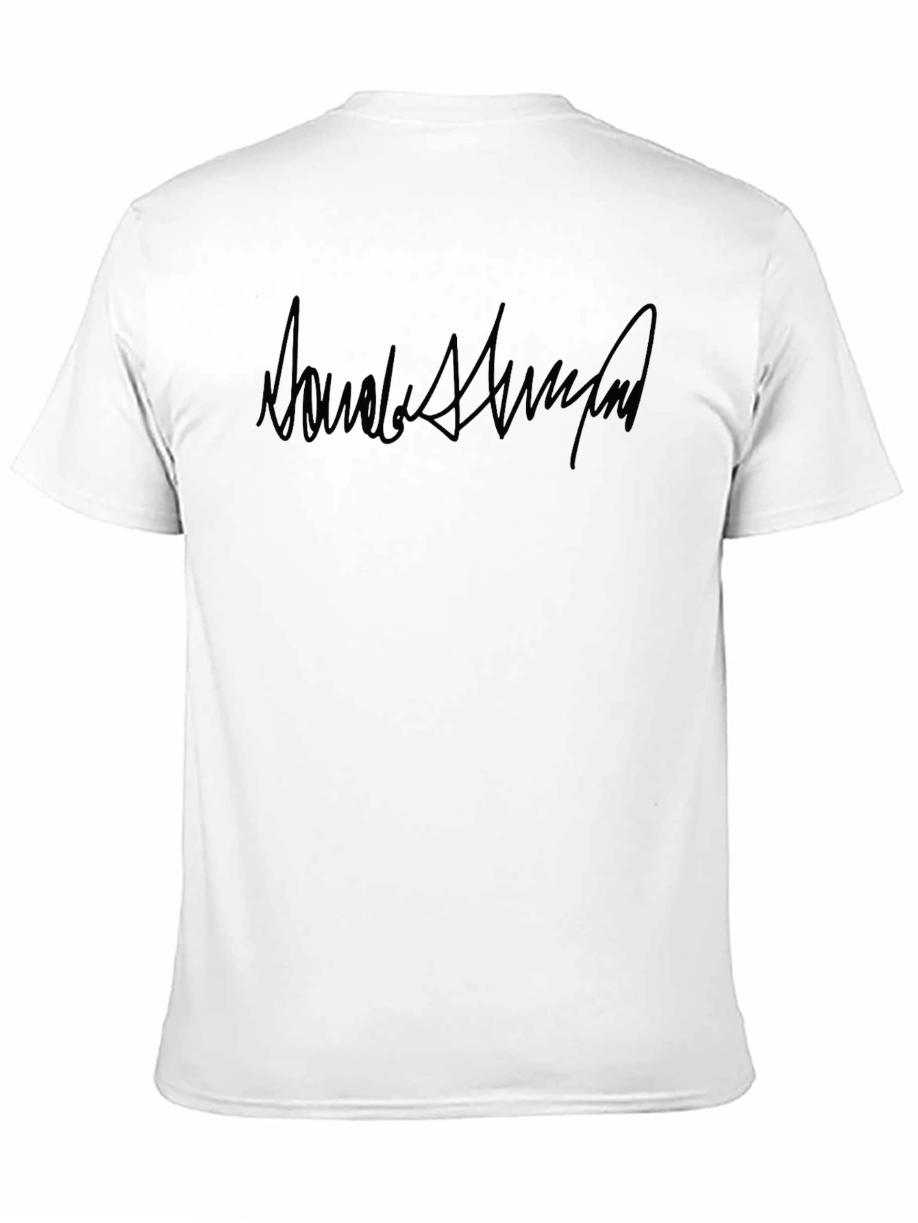 Trump Signature Black Tee - Stylish Graphic Print