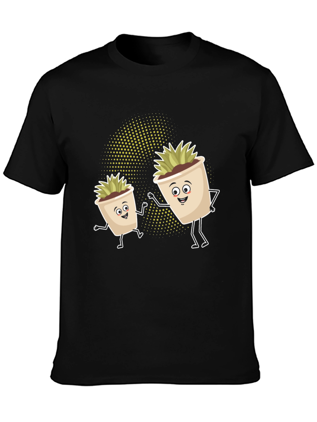 Whimsical Potted Plant Graphic Tee