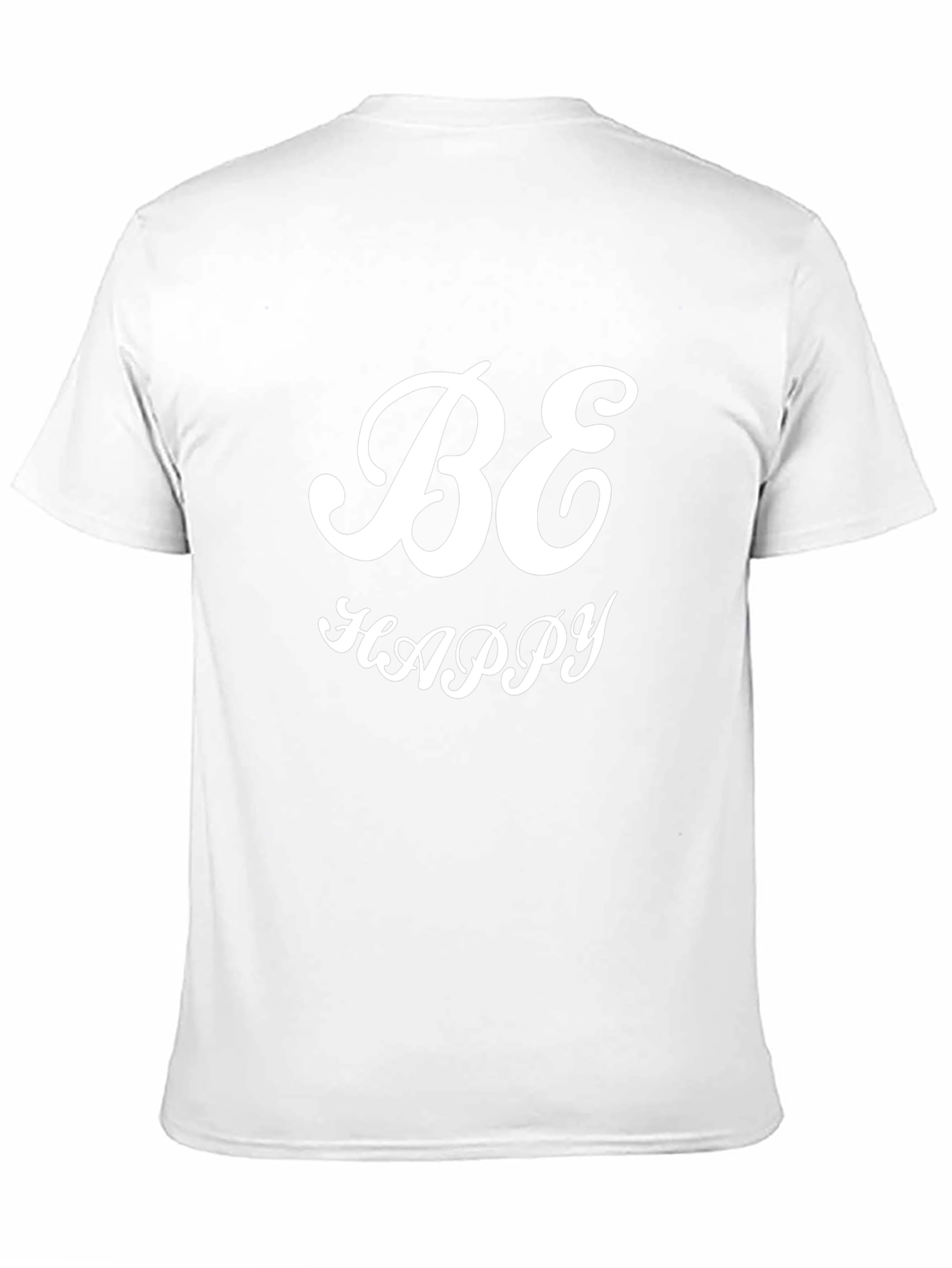 Be Happy Black Graphic Tee - Stylish Comfort