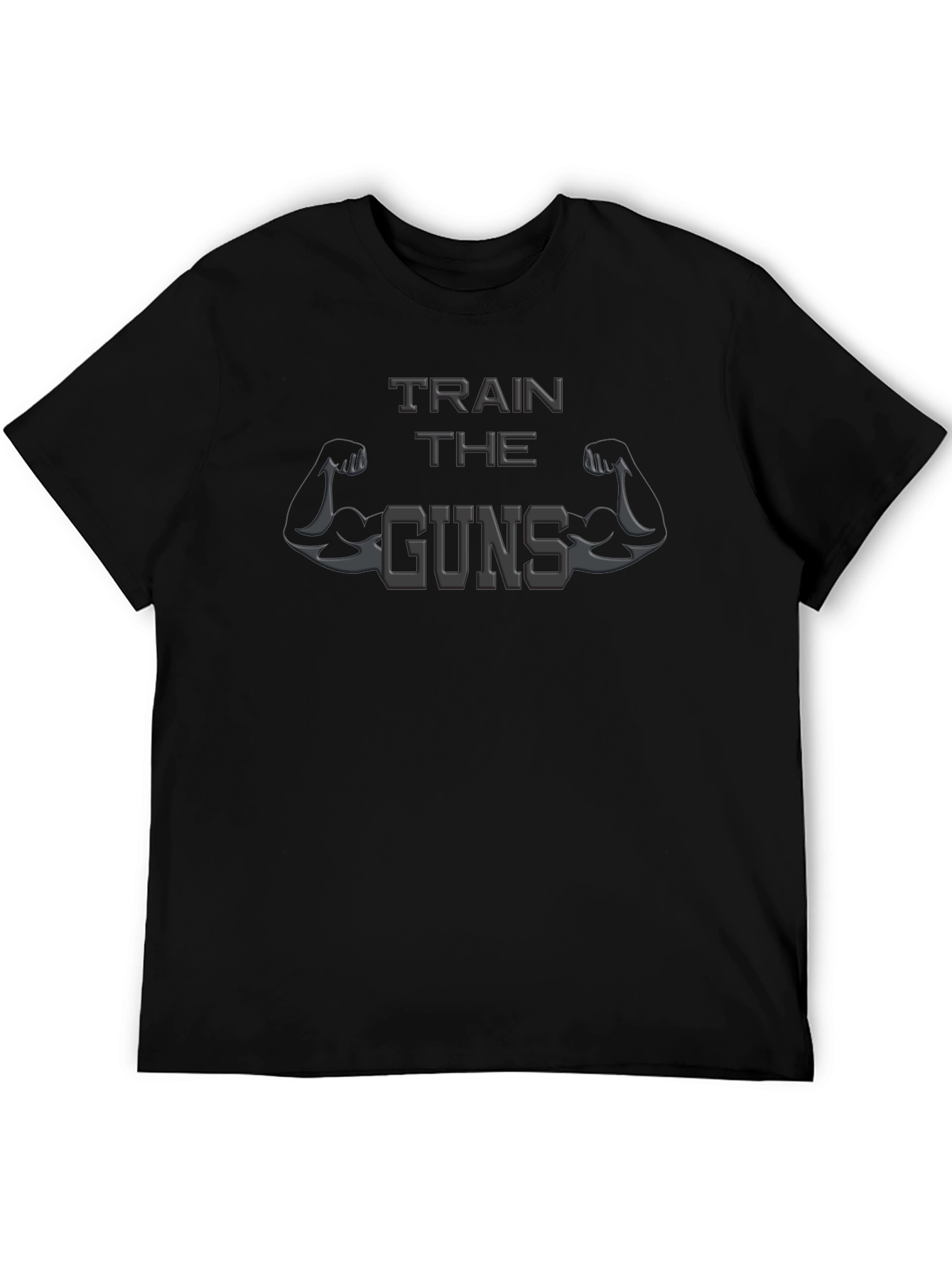 Train the Guns Mens Black T-Shirt