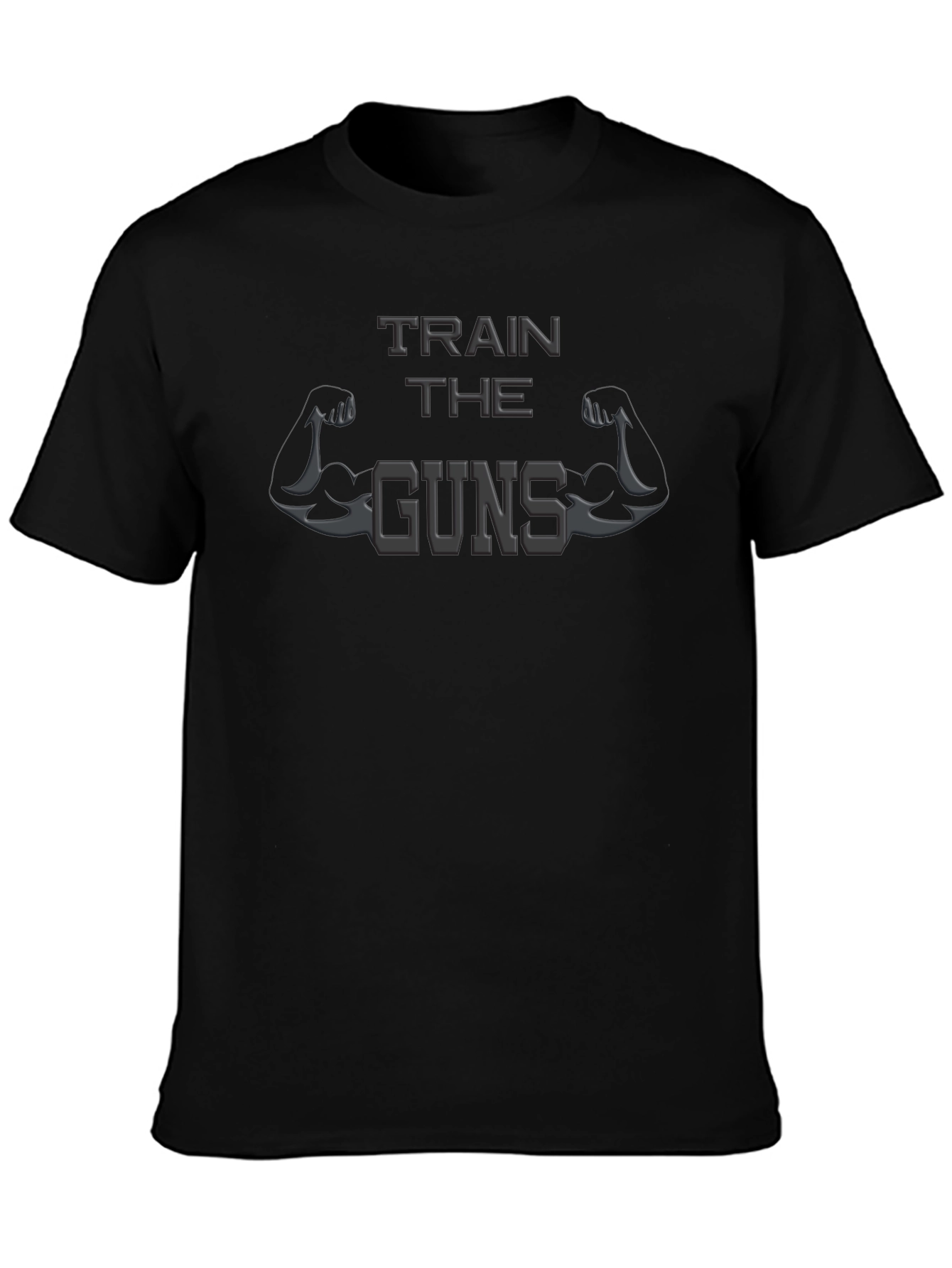Train the Guns Mens Black T-Shirt