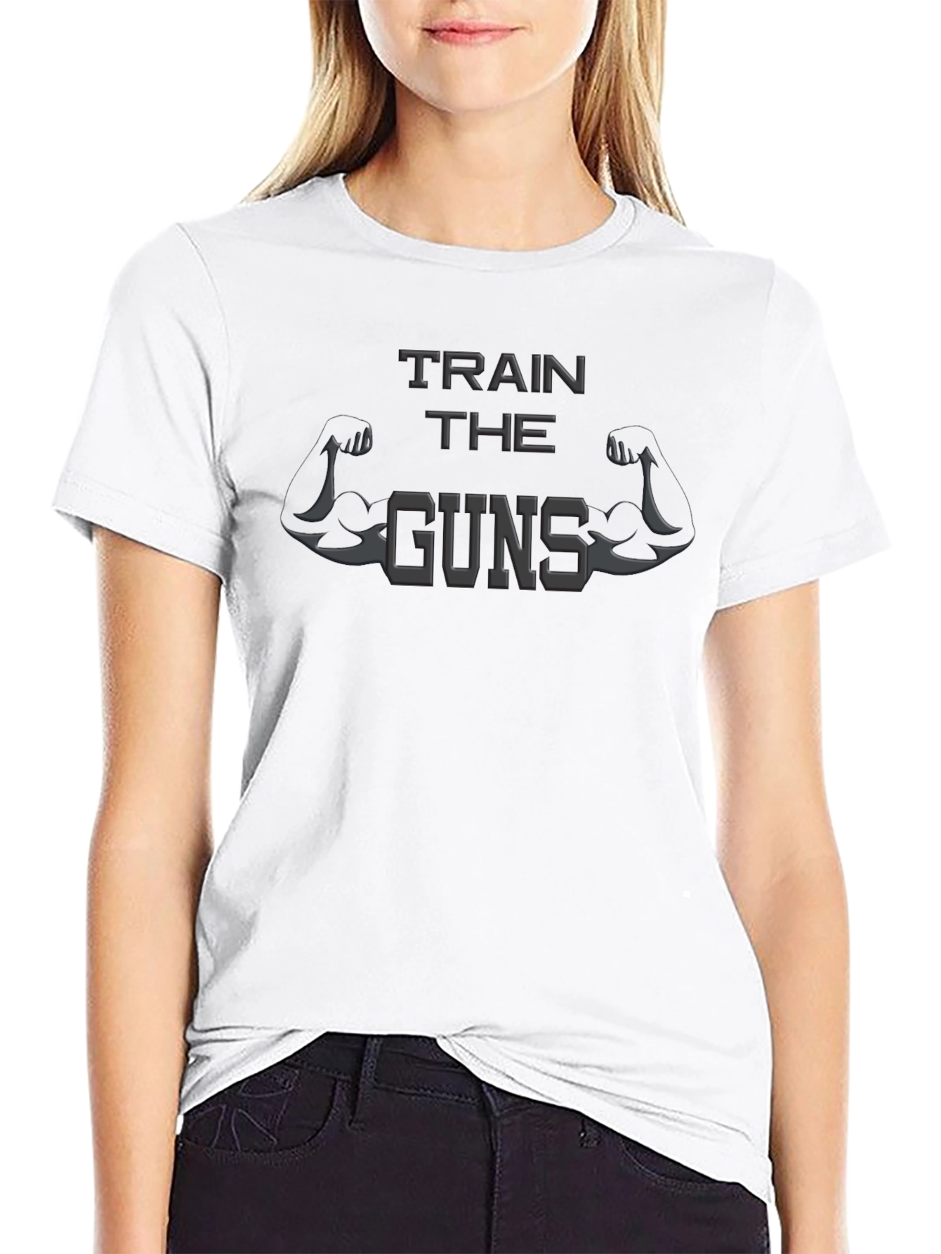 Train the Guns Mens Black T-Shirt