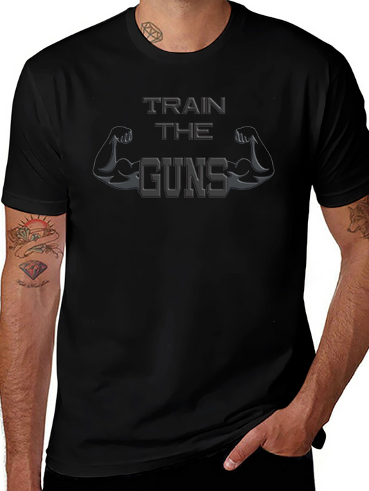 Train the Guns Mens Black T-Shirt