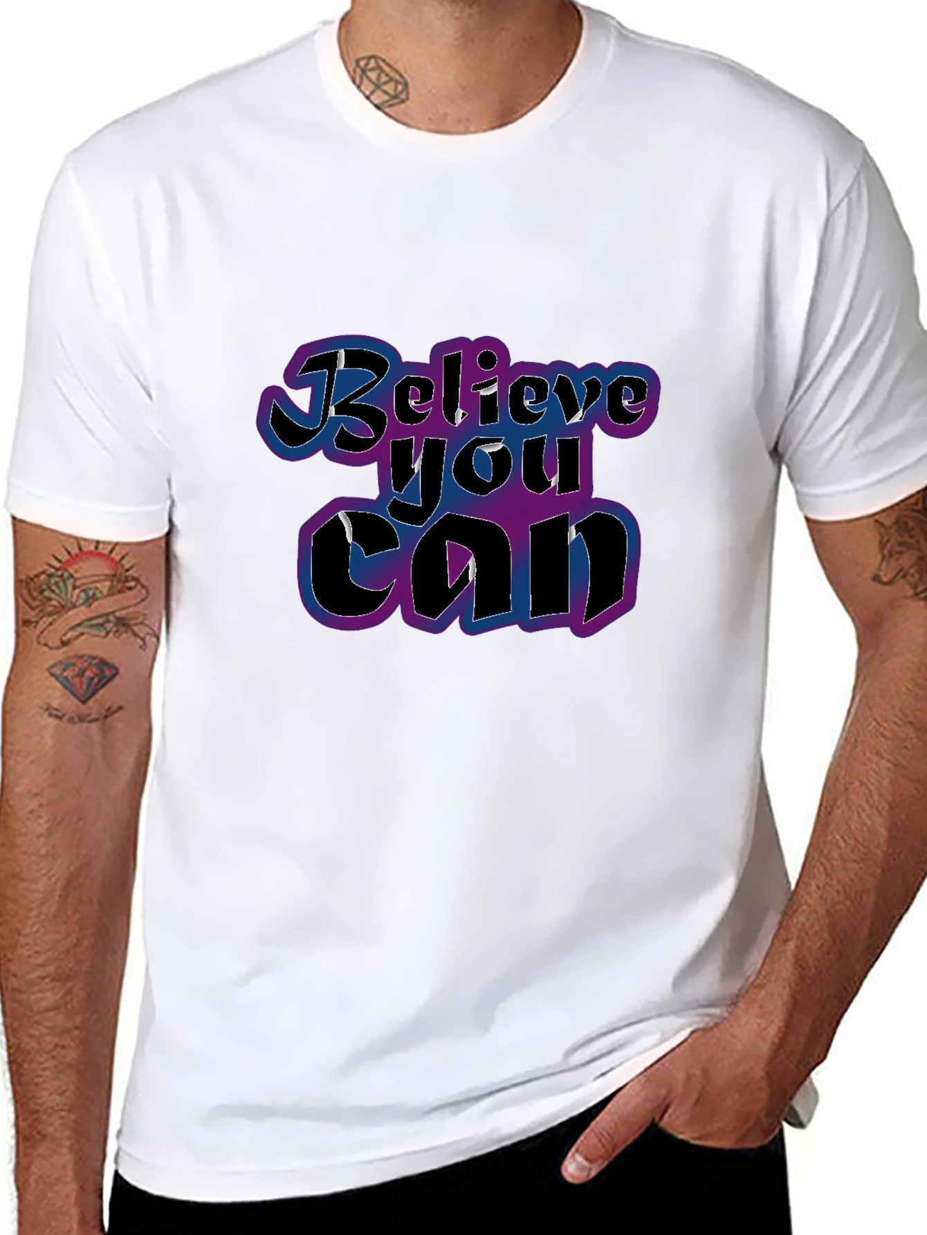 Believe You Can T-Shirt - Motivational Graphic Tee
