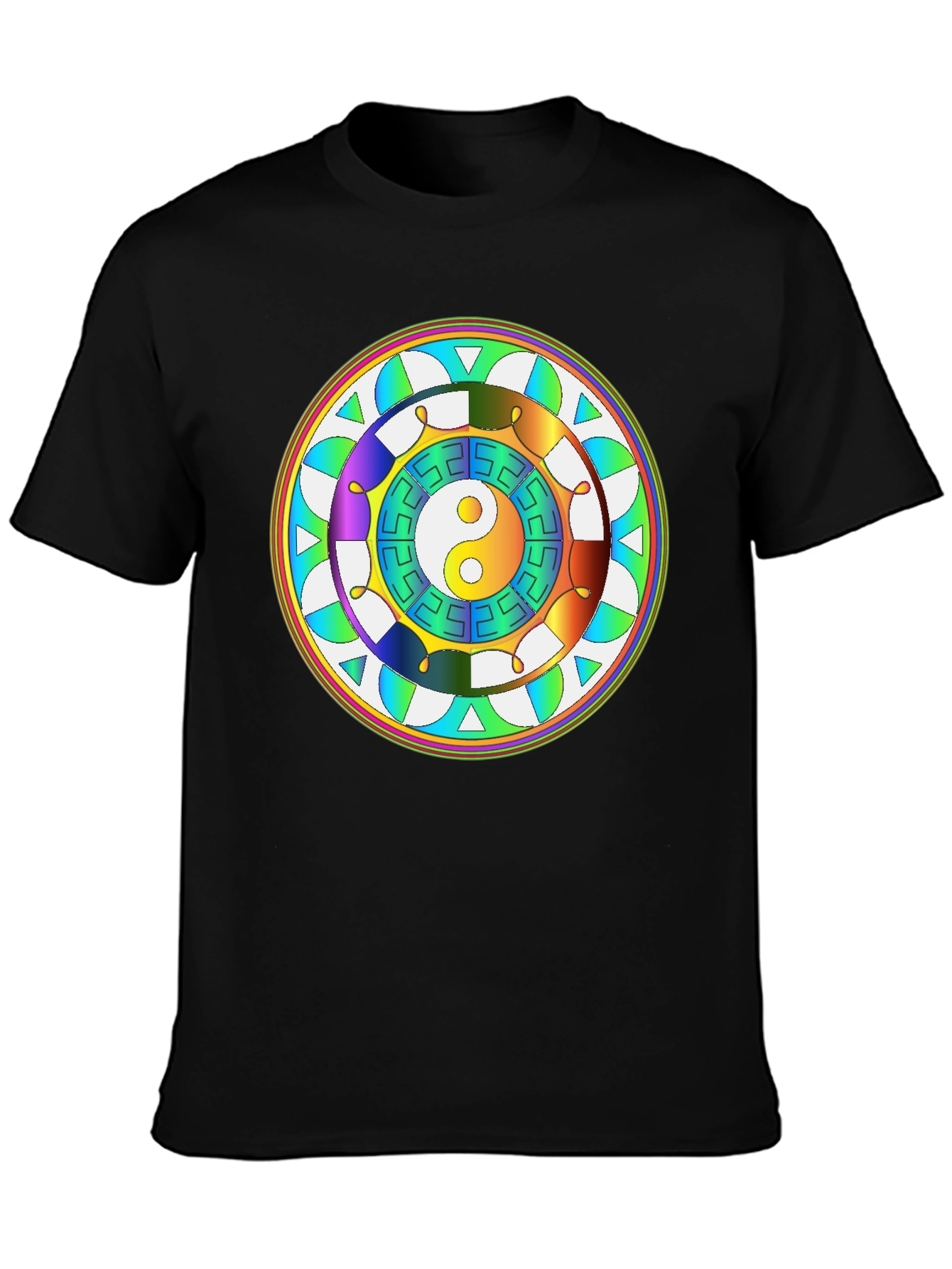 Yin Yang Mandala Graphic Tee