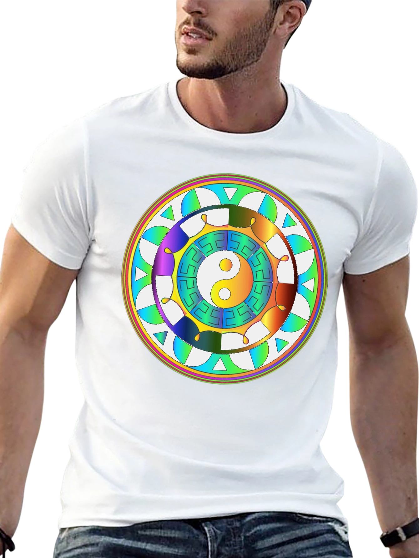 Yin Yang Mandala Graphic Tee