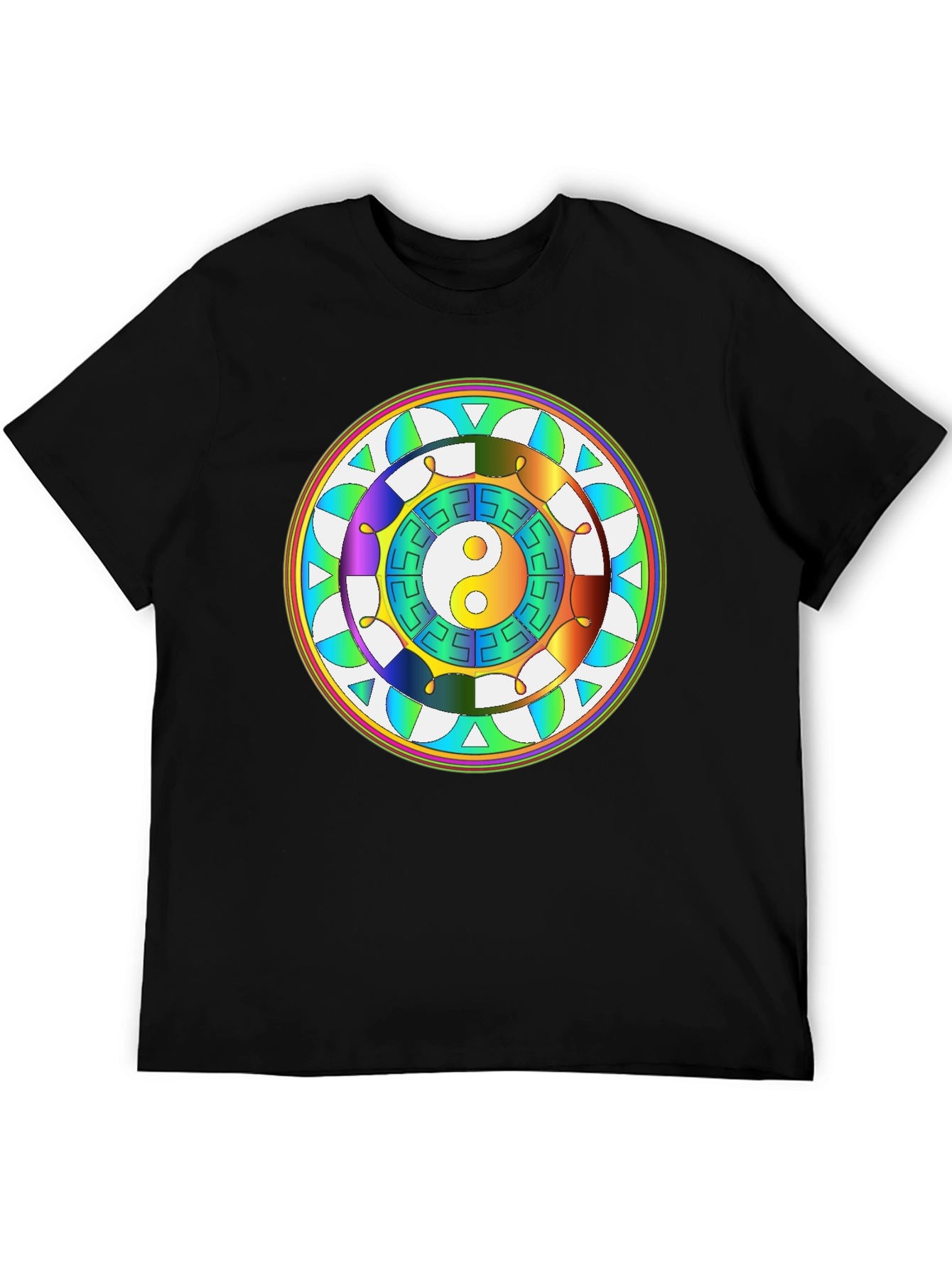 Yin Yang Mandala Graphic Tee