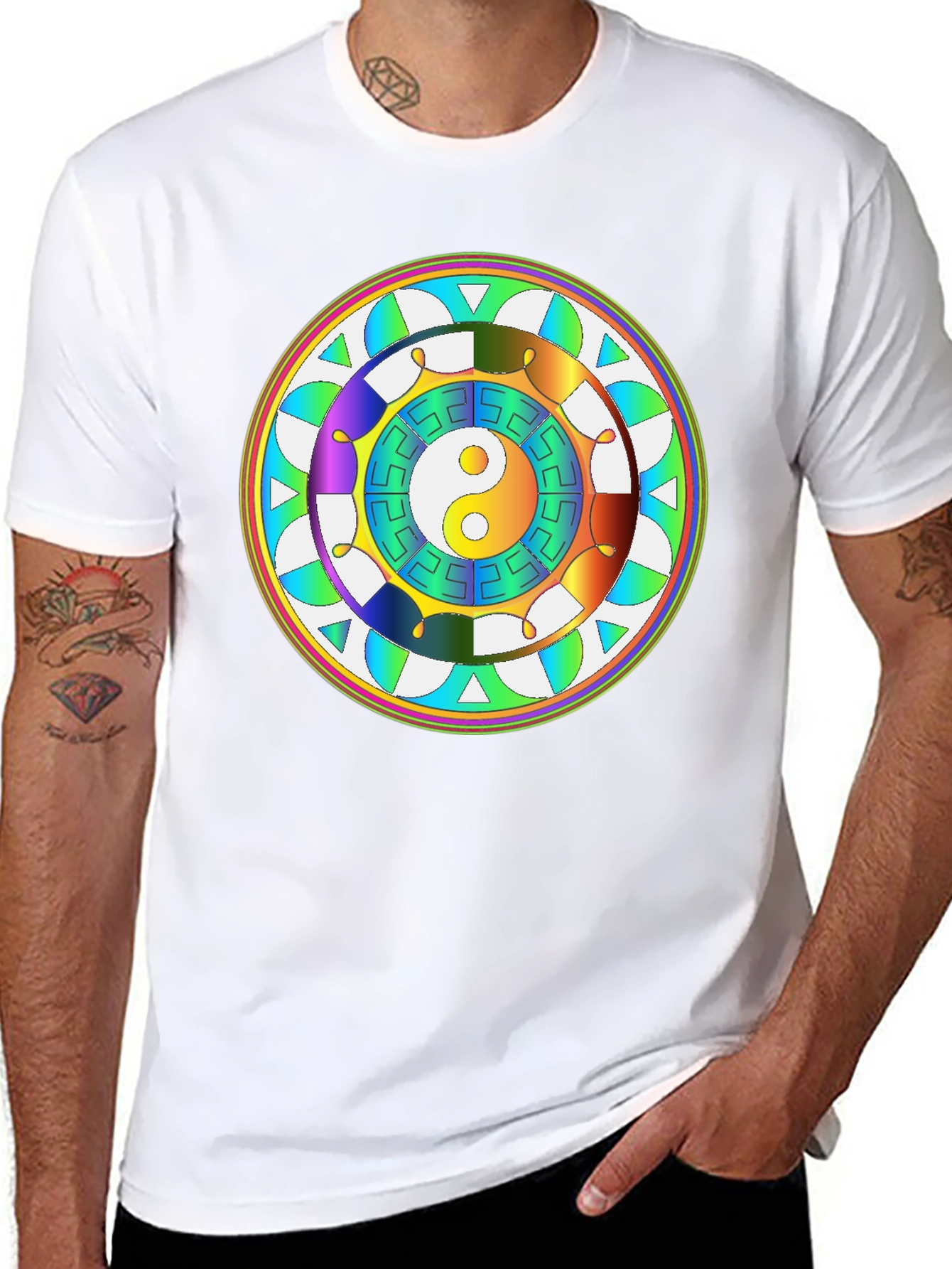 Yin Yang Mandala Graphic Tee