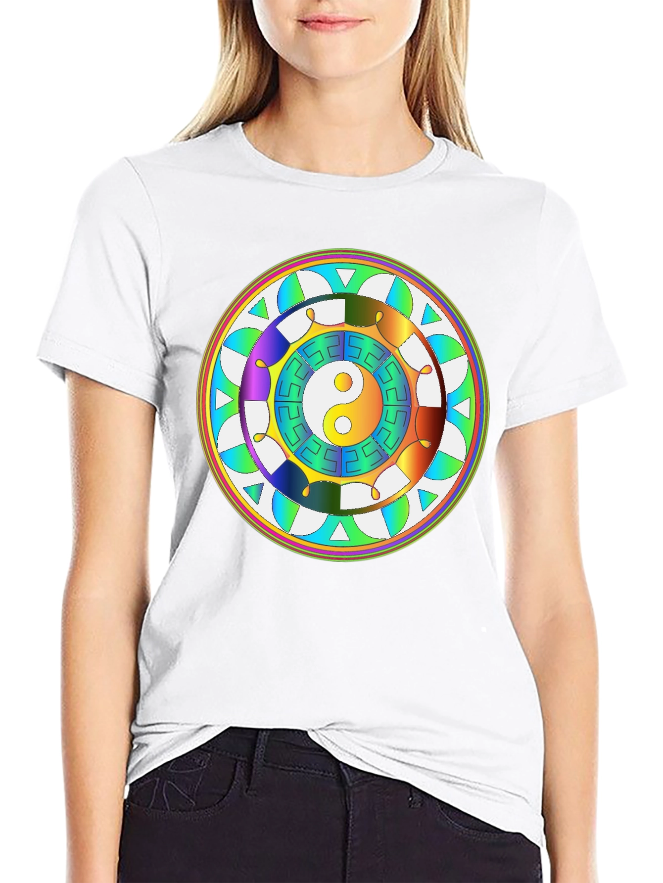 Yin Yang Mandala Graphic Tee