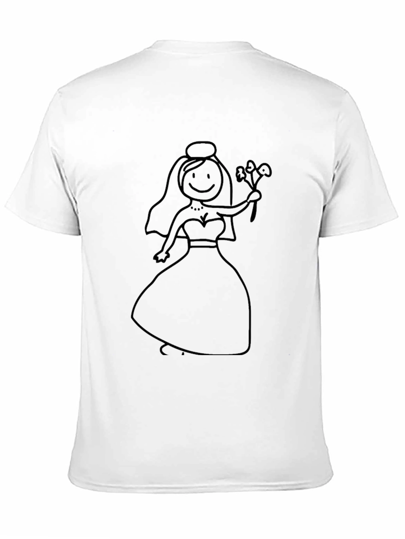 Bride Doodle Black T-Shirt