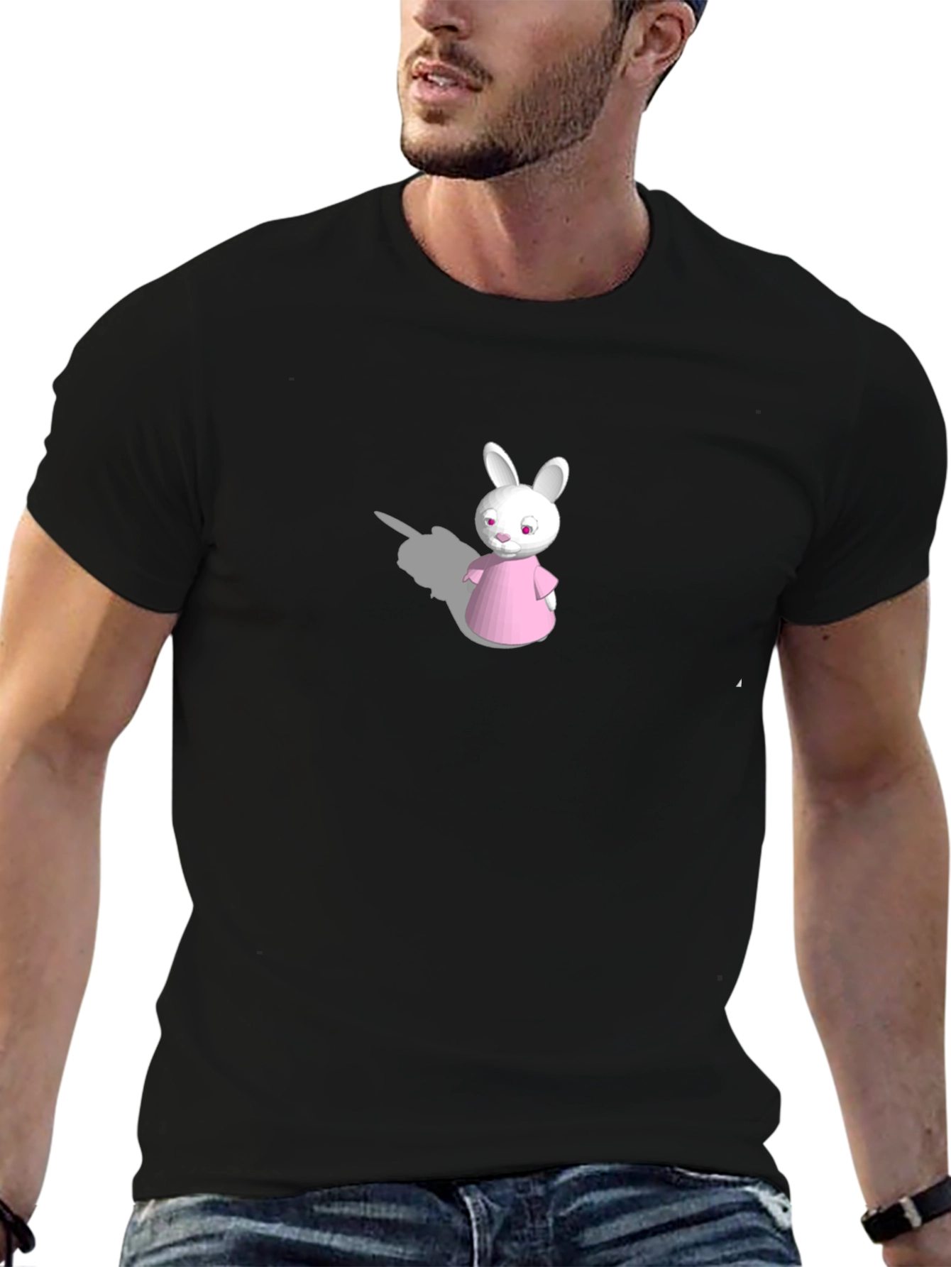Bunny Graphic Tee - Black