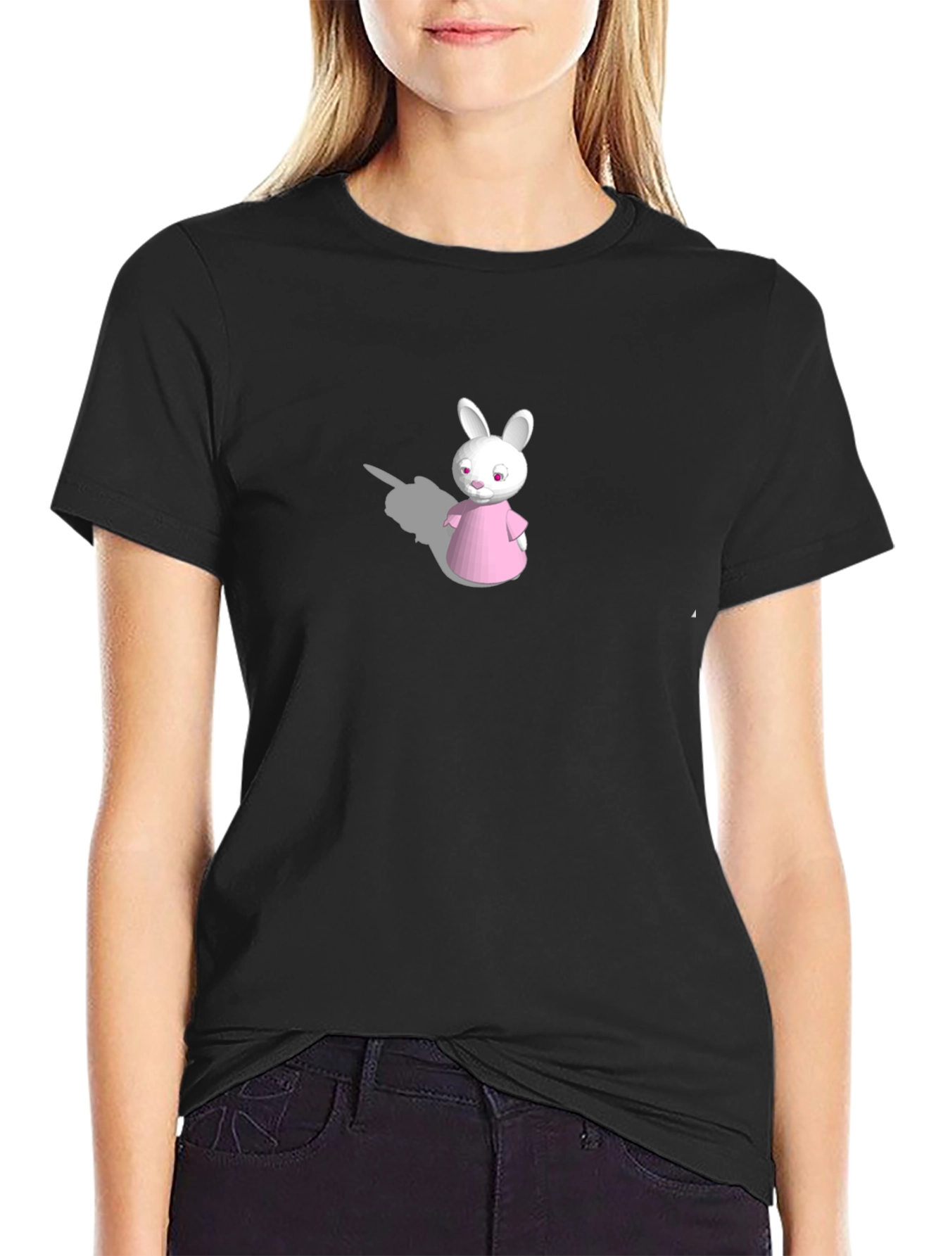 Bunny Graphic Tee - Black