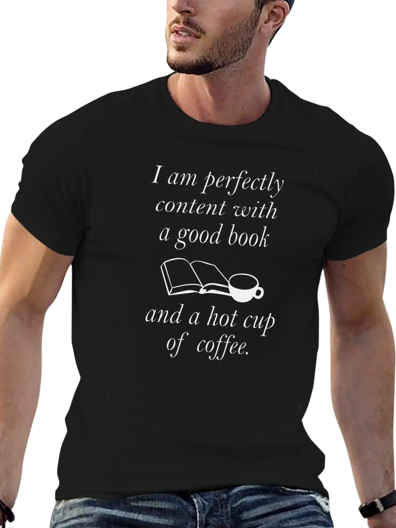 Book and Coffee Lover T-Shirt