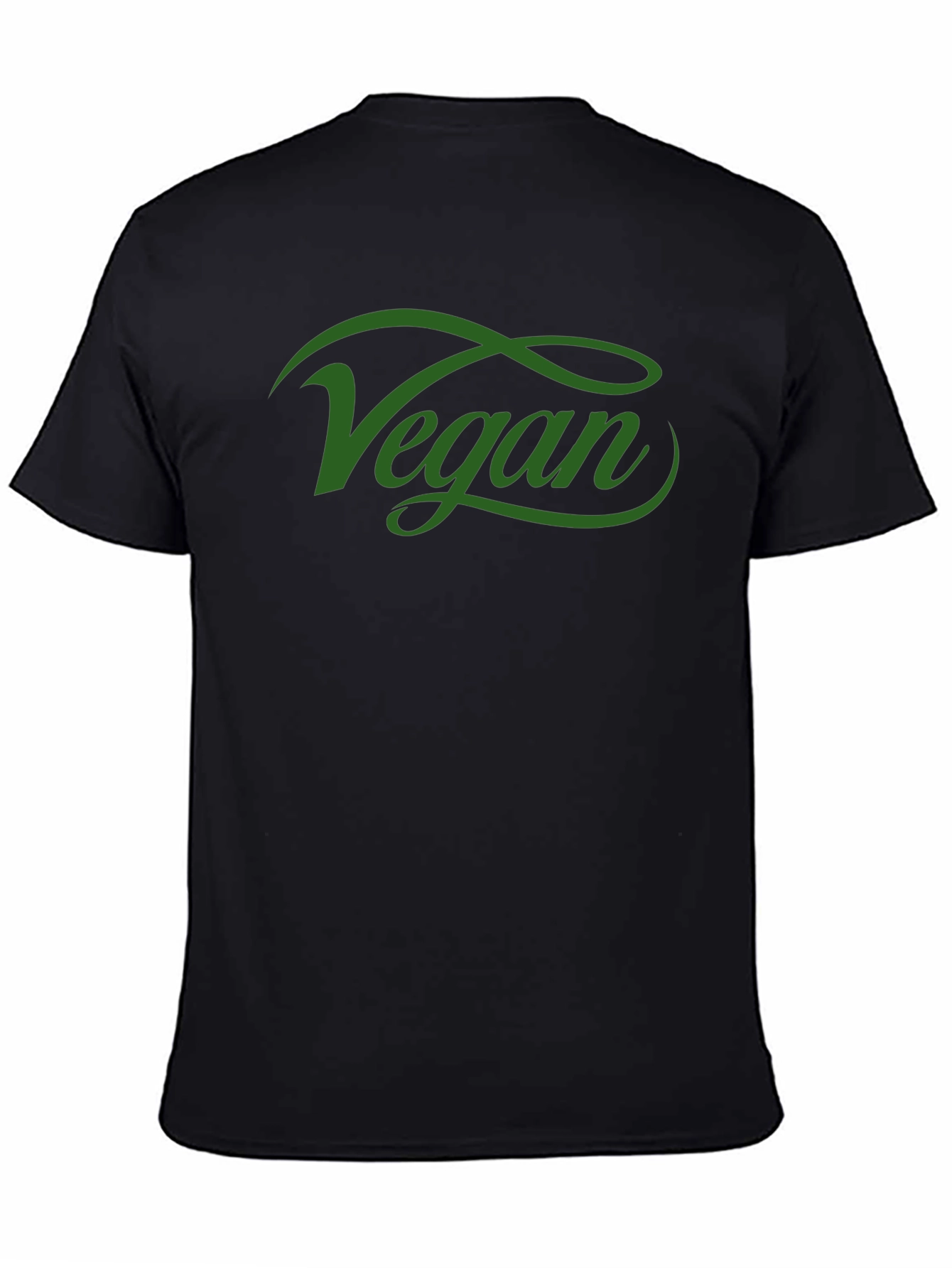 Vegan Script Tee - Stylish Black T-Shirt