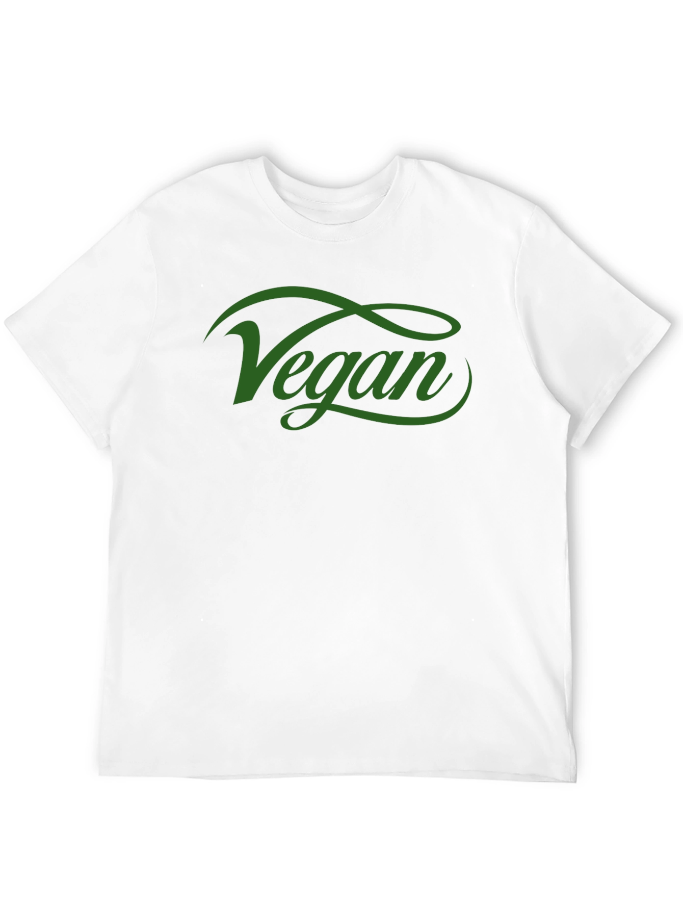 Vegan Script Tee - Stylish Black T-Shirt