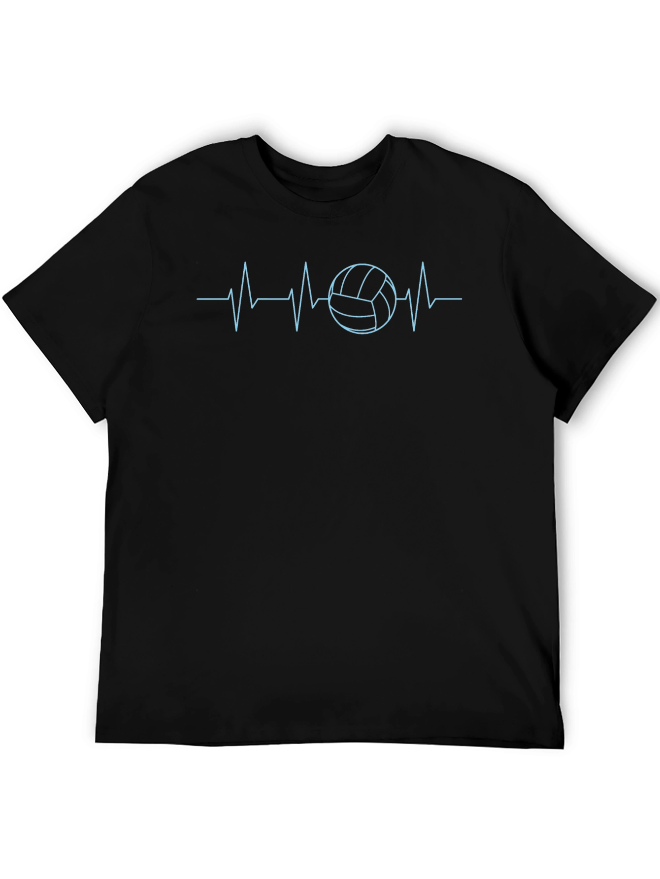 Volleyball Heartbeat Graphic T-Shirt