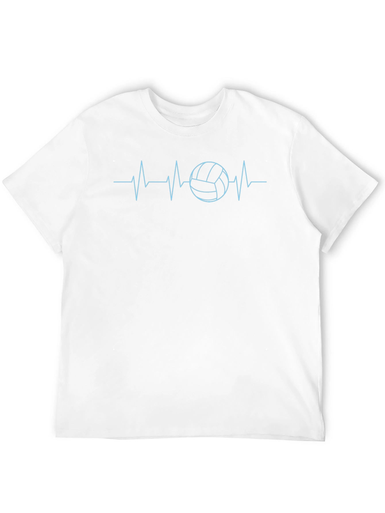Volleyball Heartbeat Graphic T-Shirt