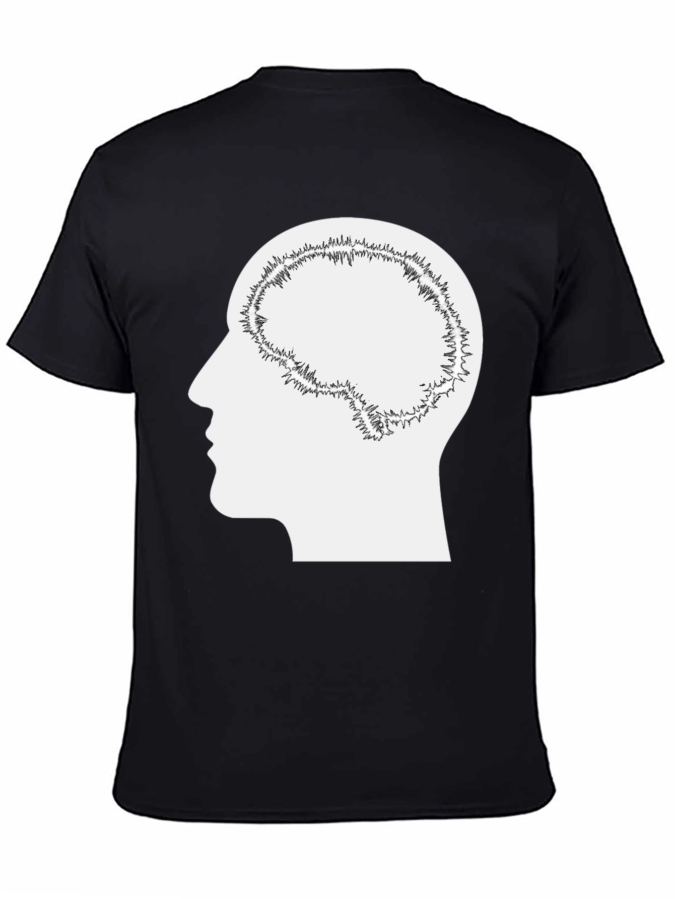 Brain Silhouette Graphic Tee - Unisex