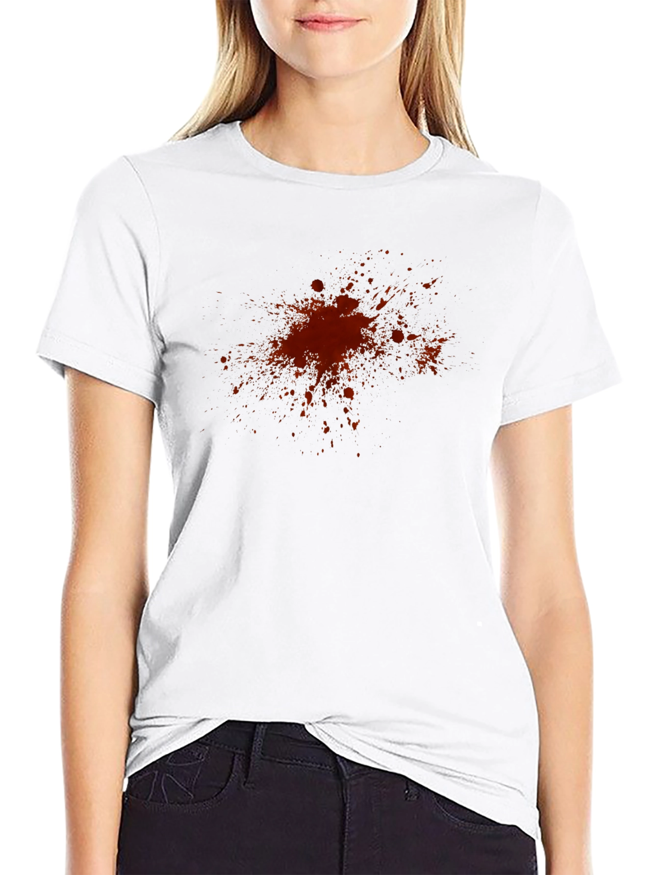 Blood Splatter Graphic T-Shirt - Halloween Ready!