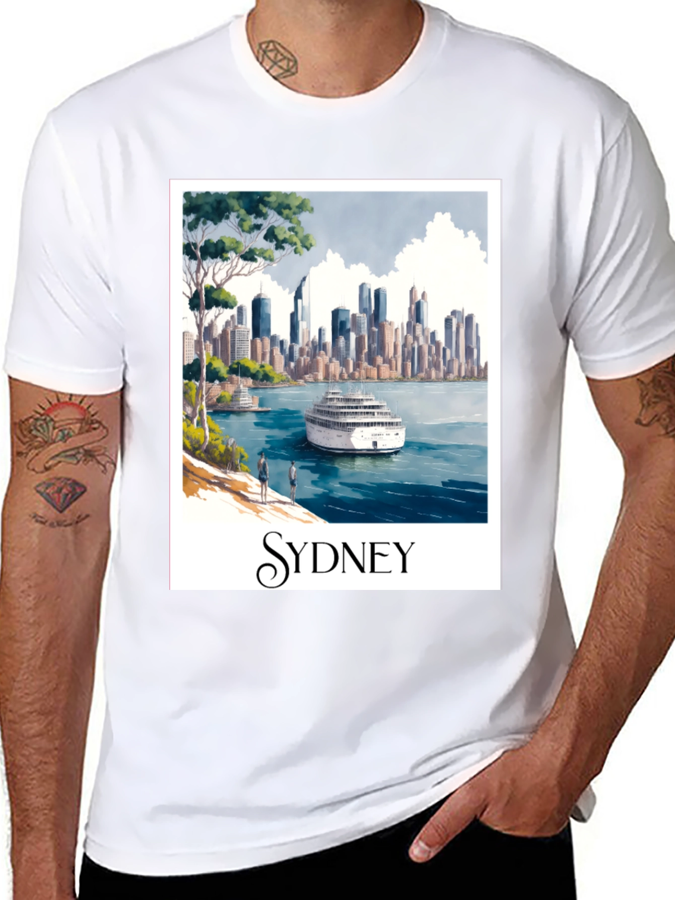 Sydney Skyline T-Shirt - Graphic Tee