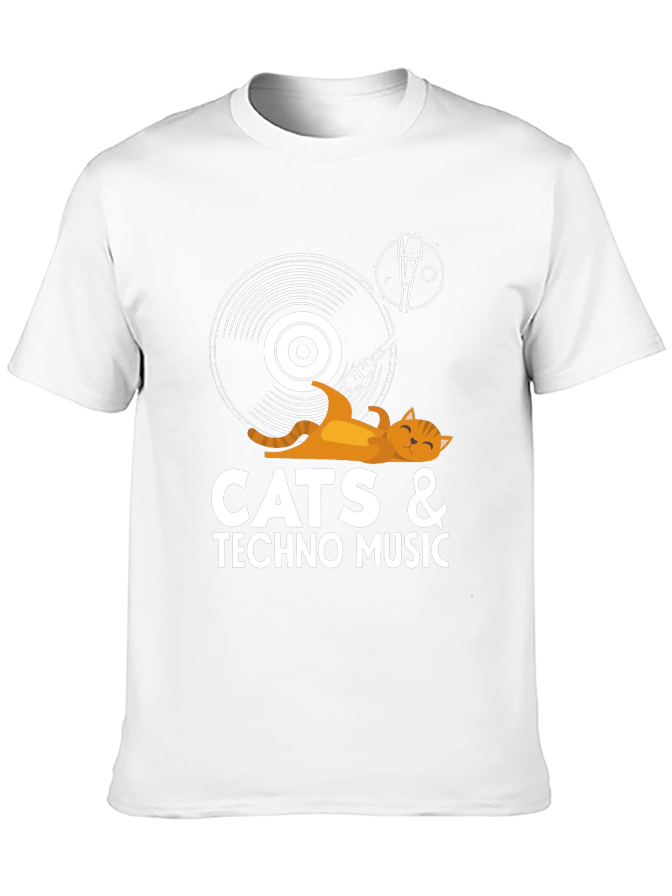 Cats & Techno Music T-Shirt