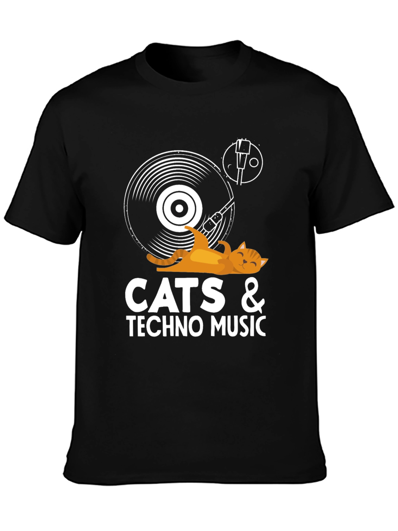 Cats & Techno Music T-Shirt