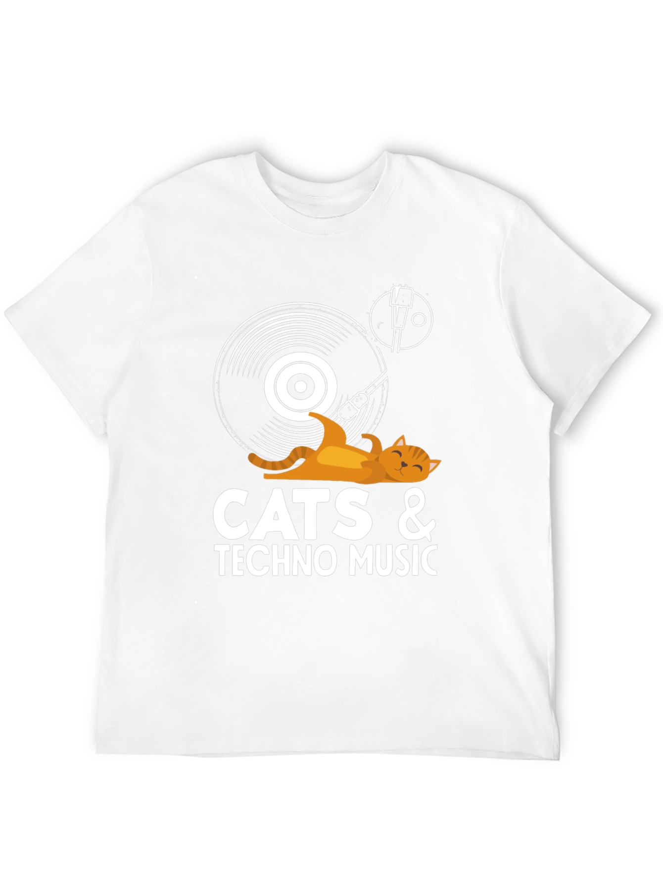 Cats & Techno Music T-Shirt