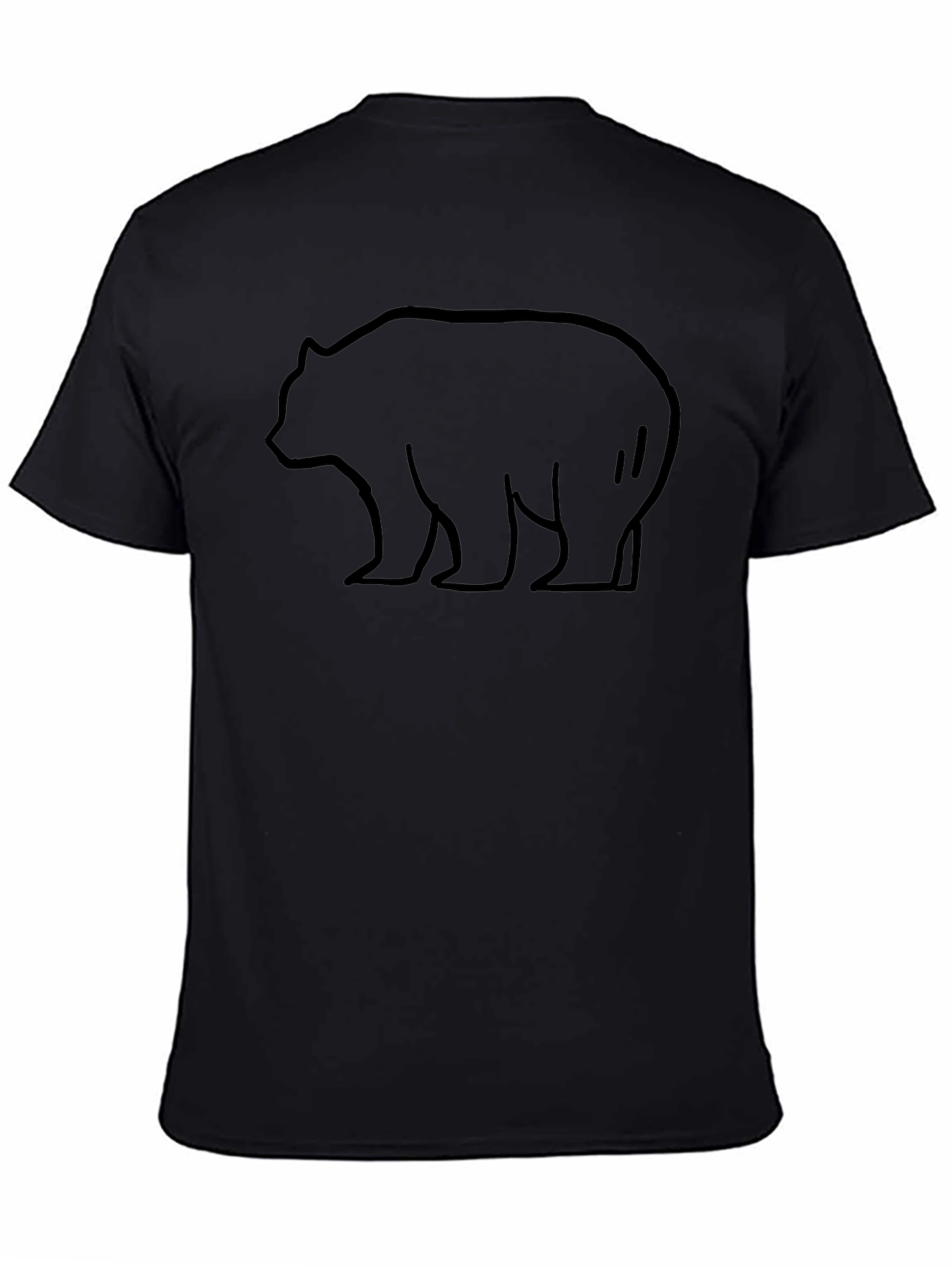 Black Bear Outline Graphic Tee