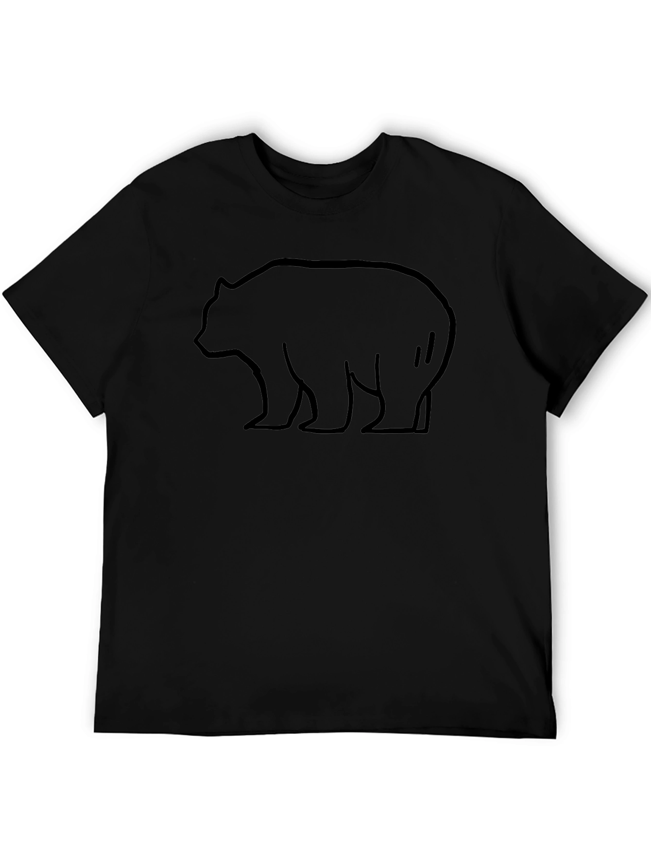 Black Bear Outline Graphic Tee
