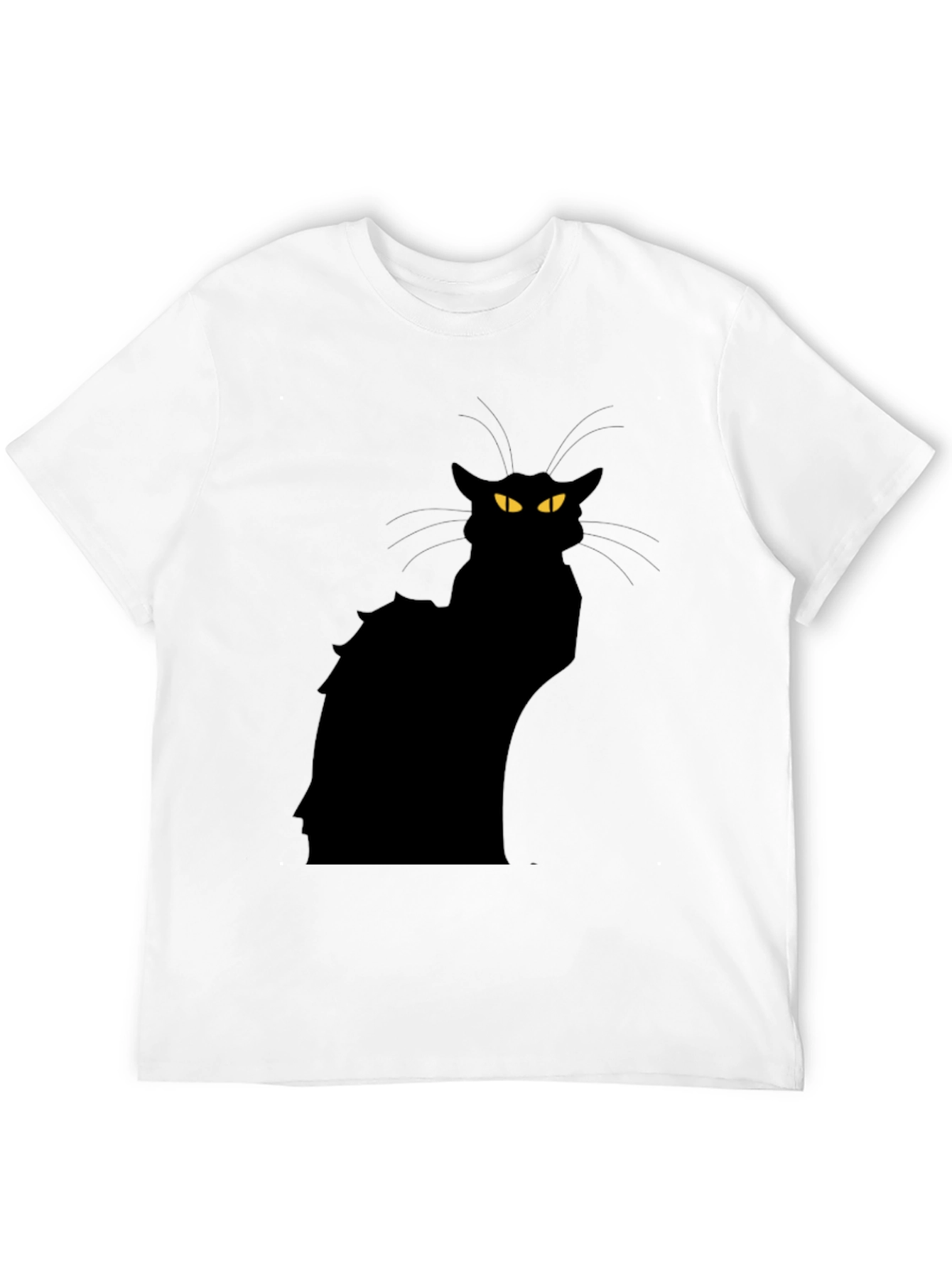 Black Cat Graphic T-Shirt - Mens Fashion