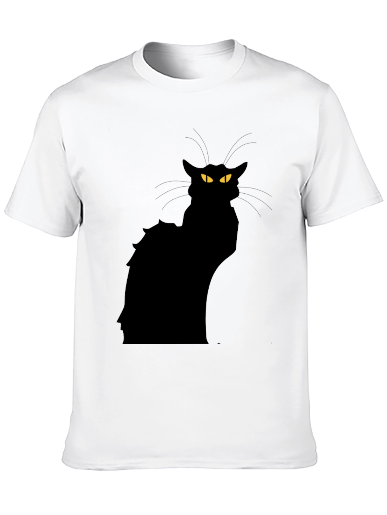 Black Cat Graphic T-Shirt - Mens Fashion