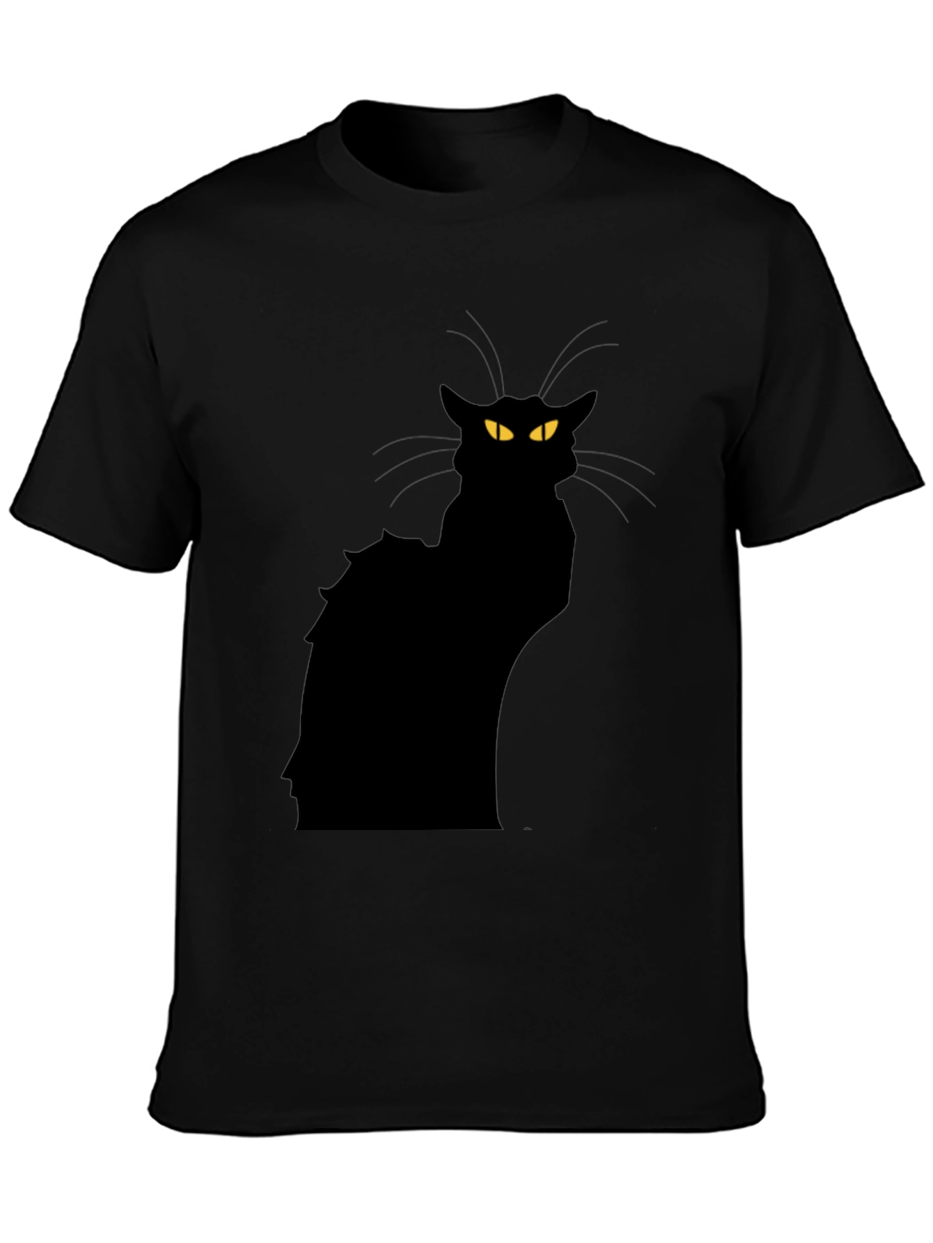 Black Cat Graphic T-Shirt - Mens Fashion
