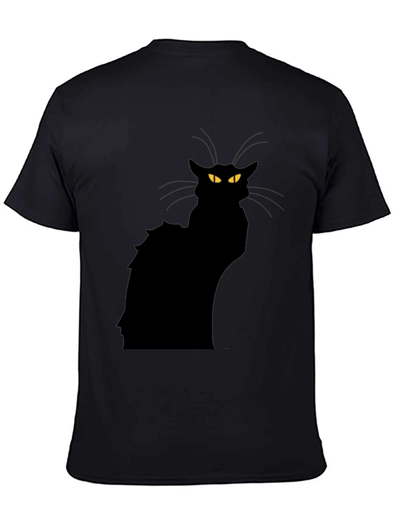 Black Cat Graphic T-Shirt - Mens Fashion